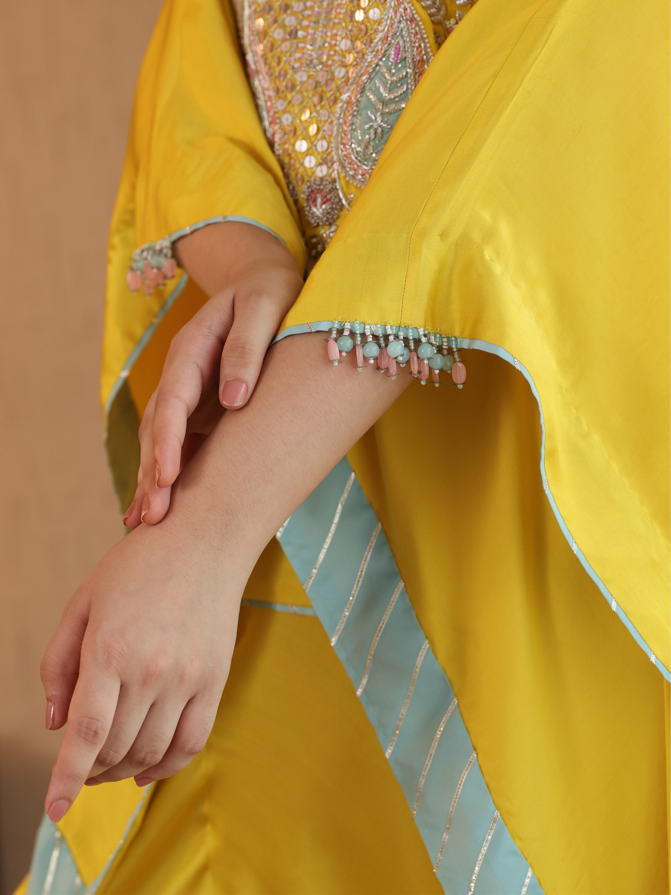 Yellow Deedar Coord Set