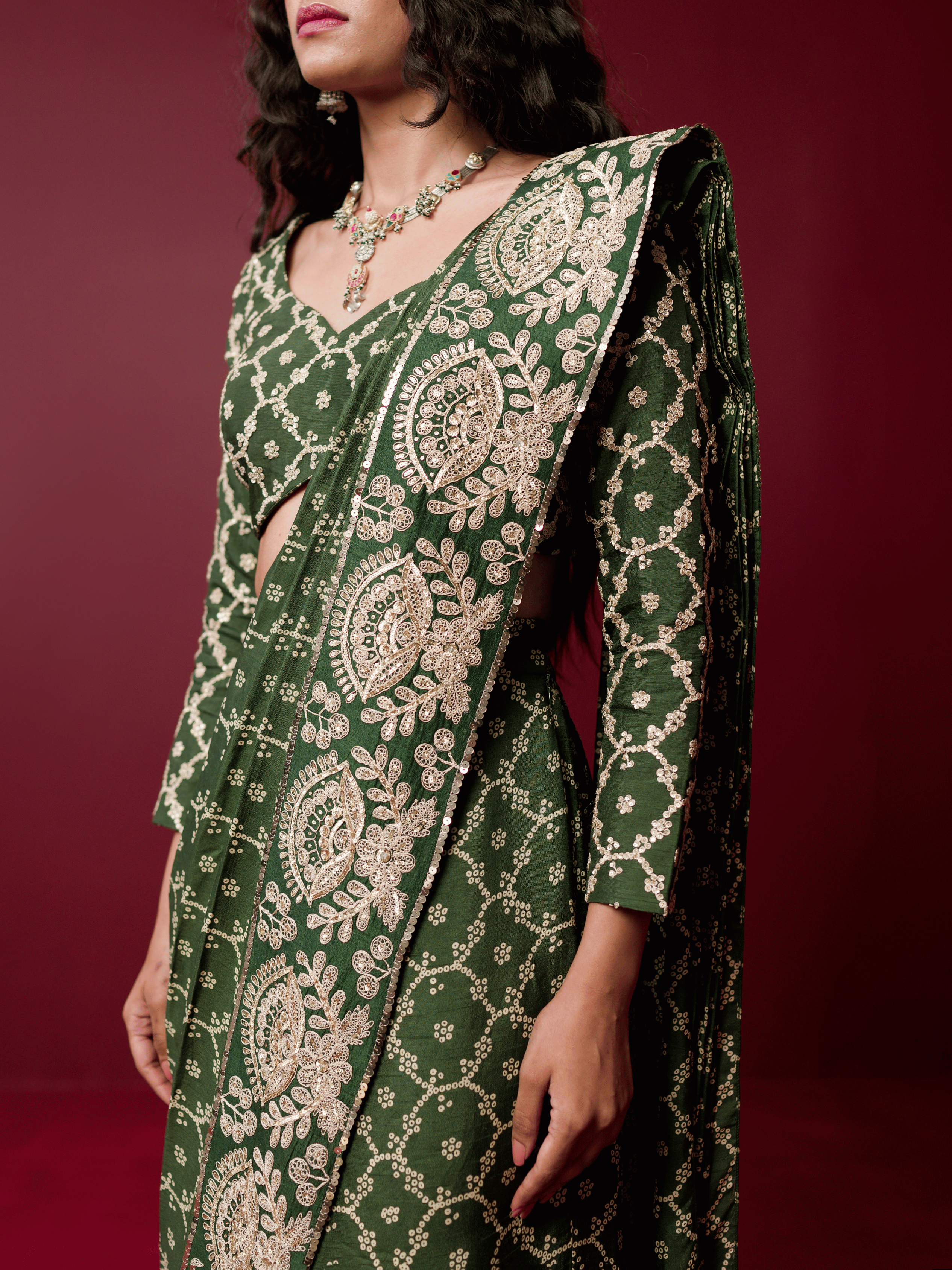 Ridhimaa Gupta- Deveshi Saree Set