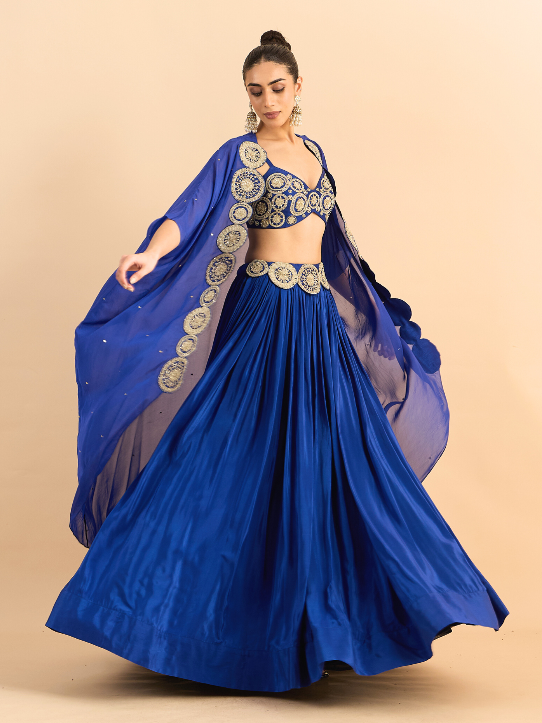 RoohbyRidhimaa- Azar Blue Lehenga Set