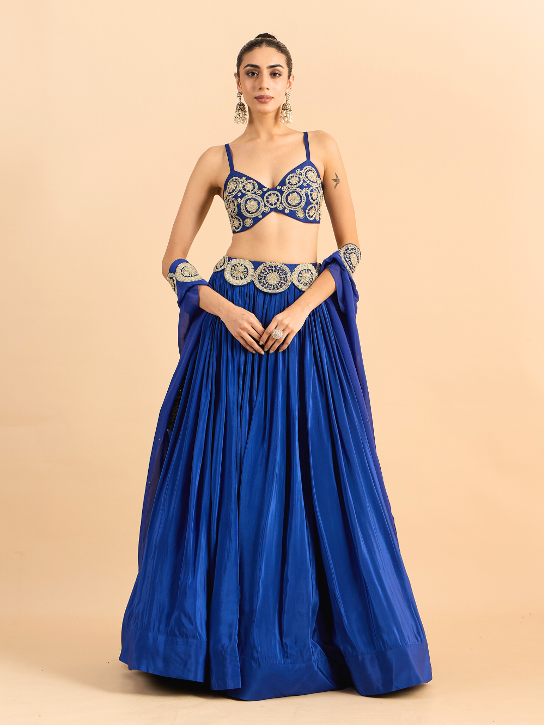 RoohbyRidhimaa- Azar Blue Lehenga Set