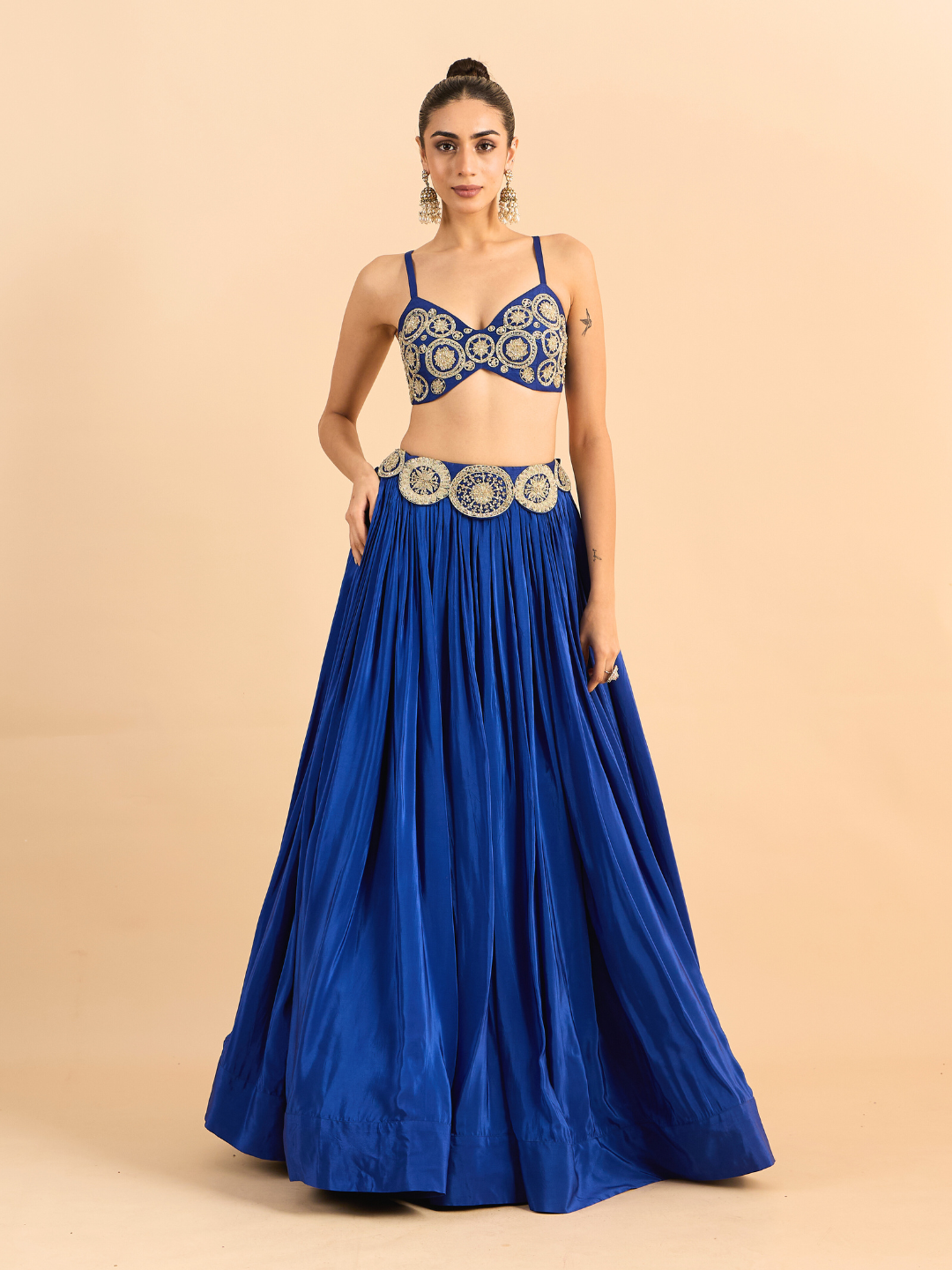 RoohbyRidhimaa- Azar Blue Lehenga Set