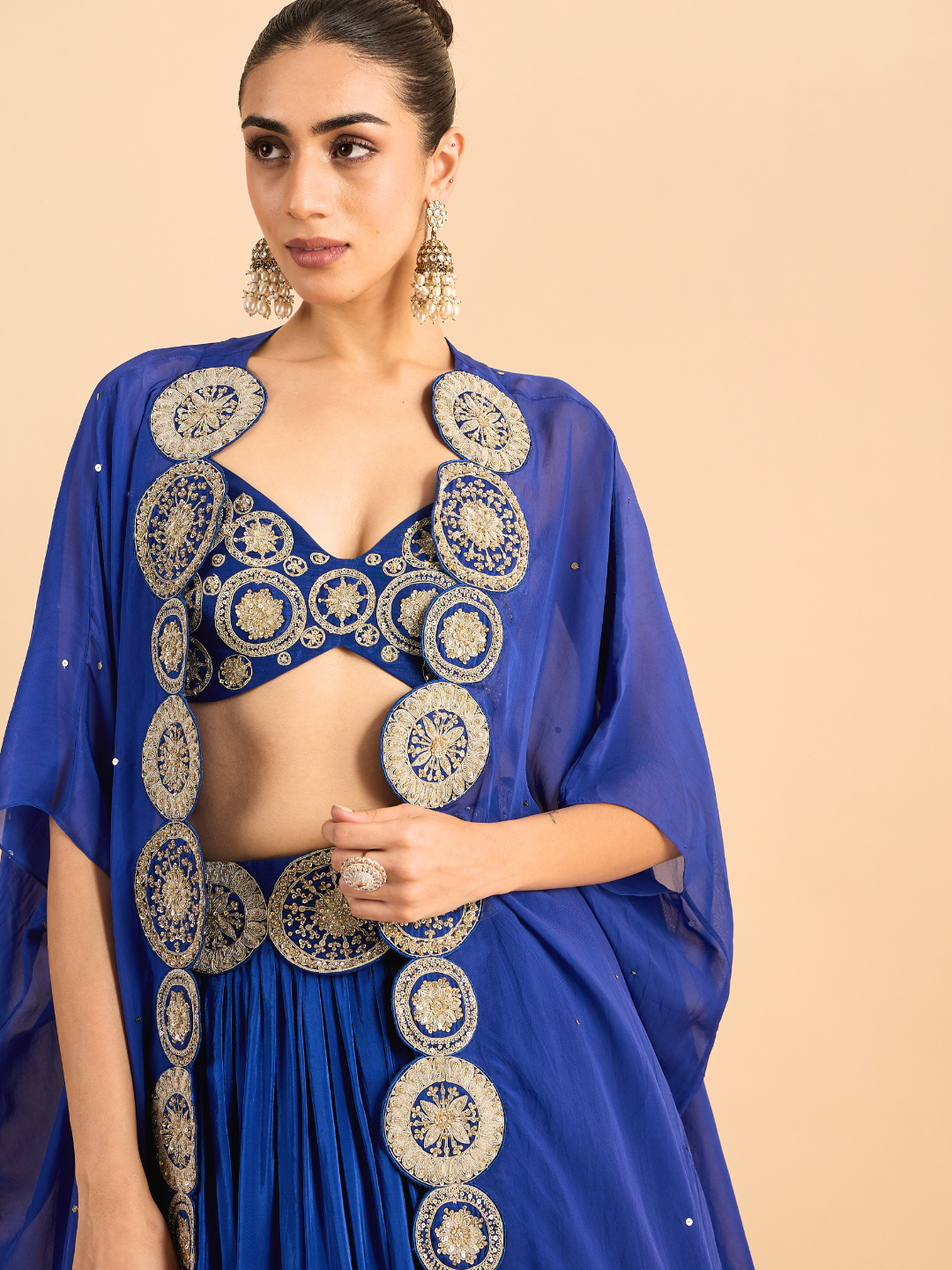 RoohbyRidhimaa- Azar Blue Lehenga Set