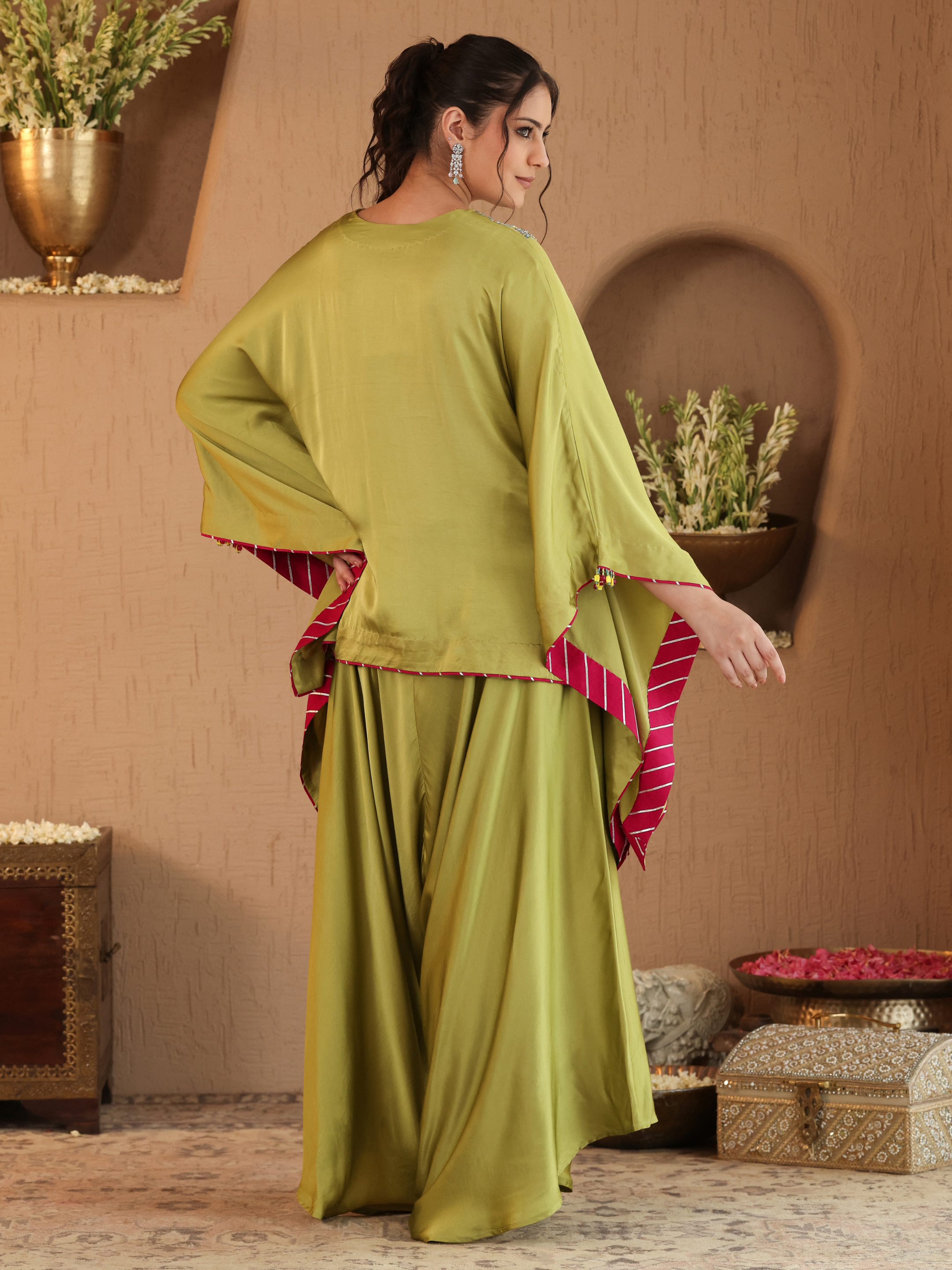 Green Deedar Coord Set