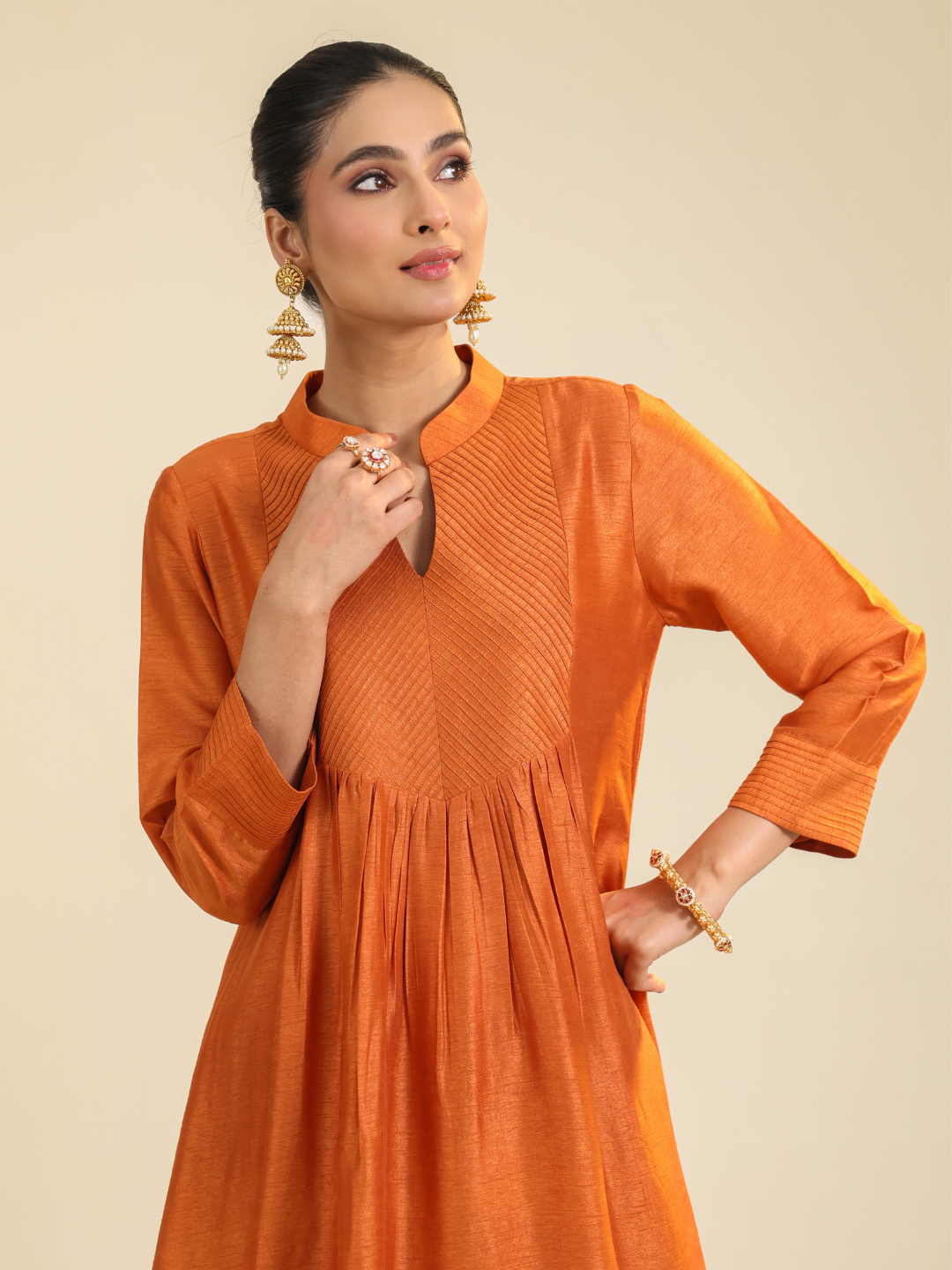 Rust Gumaan Kurta Set