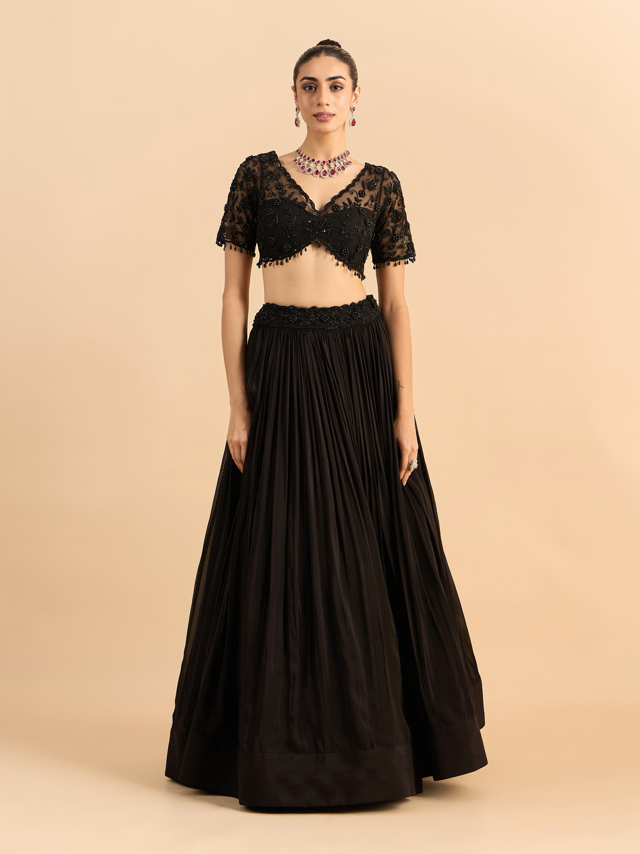 Floral Cascade Lehenga Set