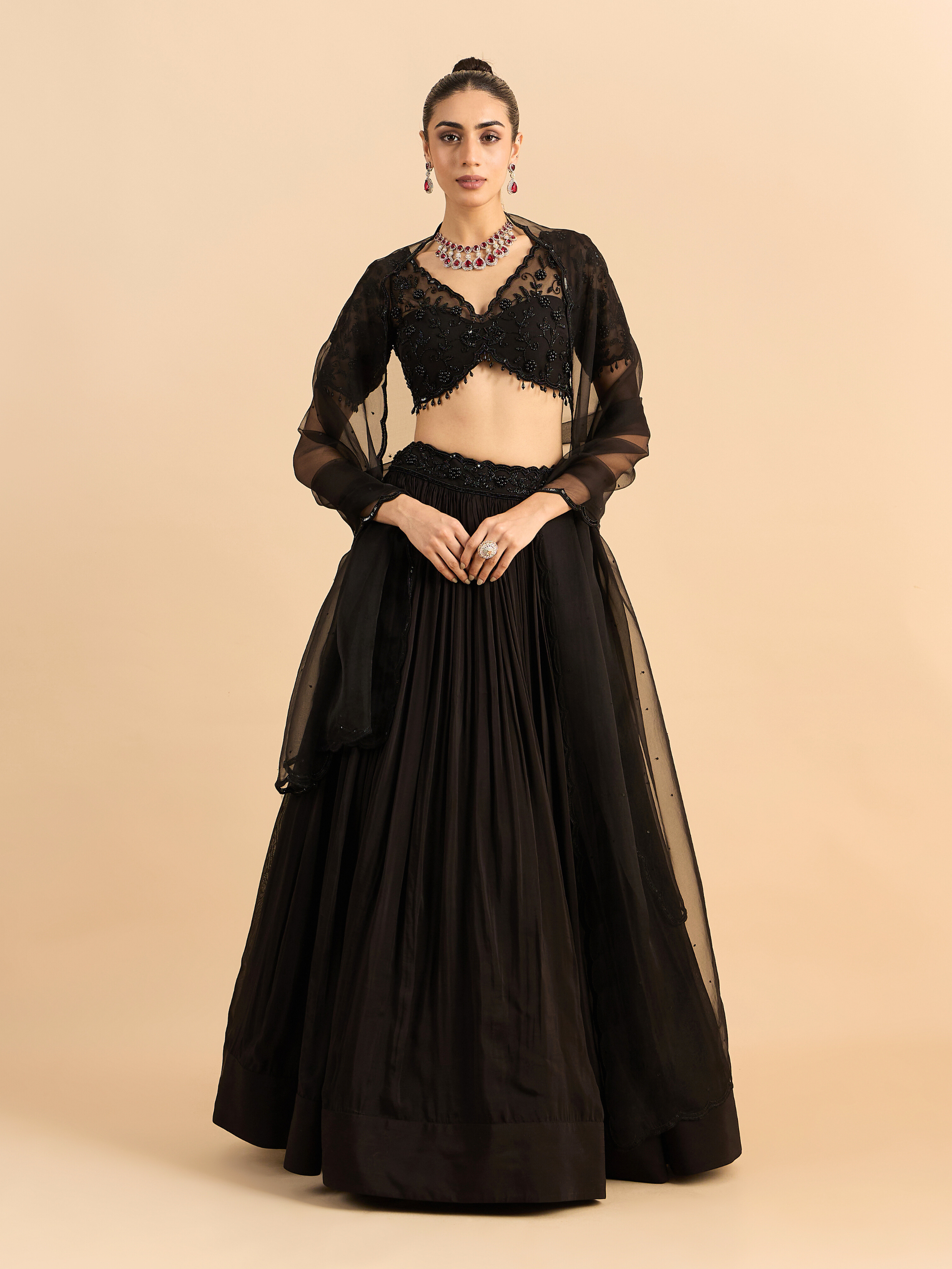 Floral Cascade Lehenga Set