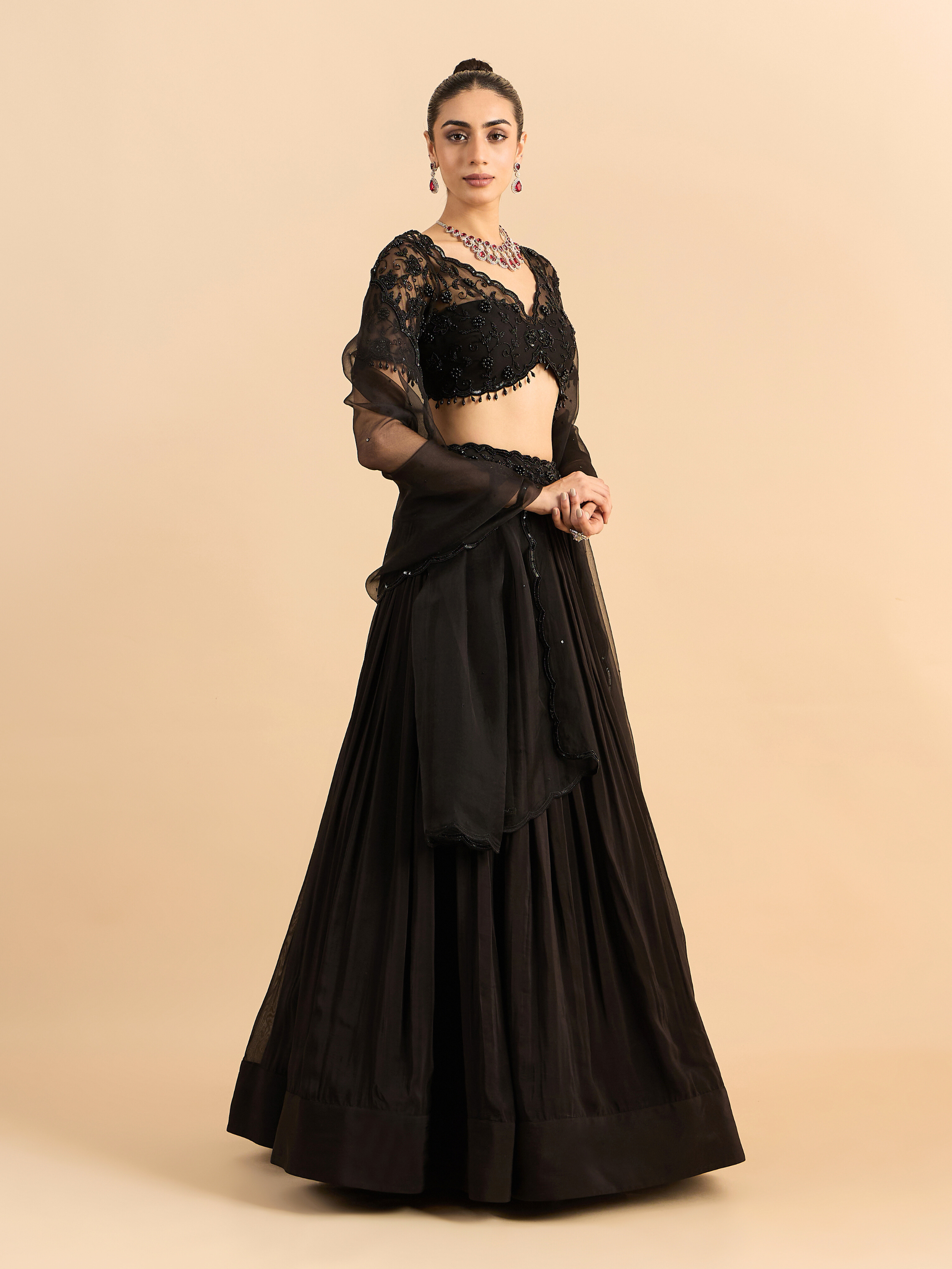 Floral Cascade Lehenga Set