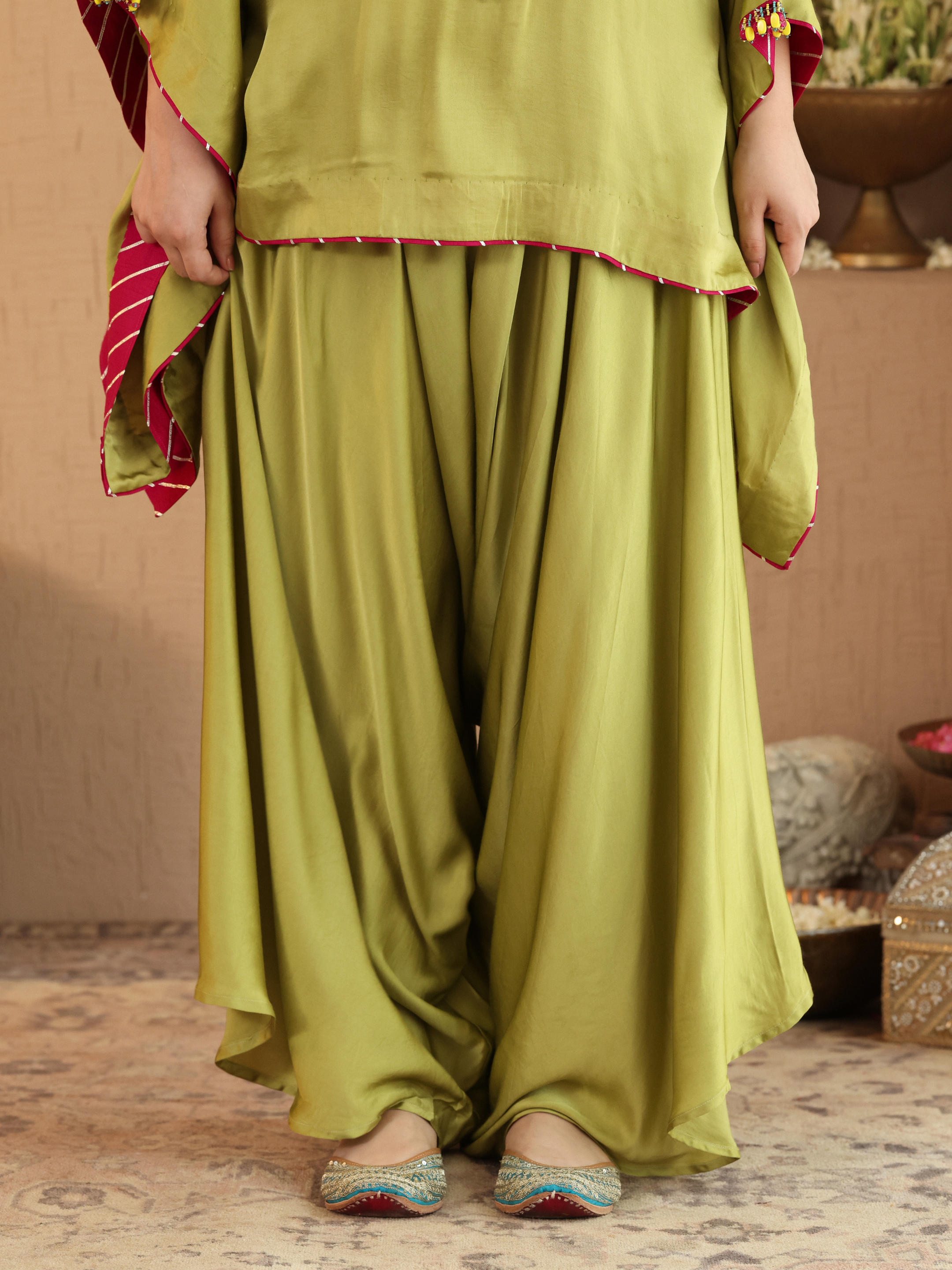 Green Deedar Coord Set