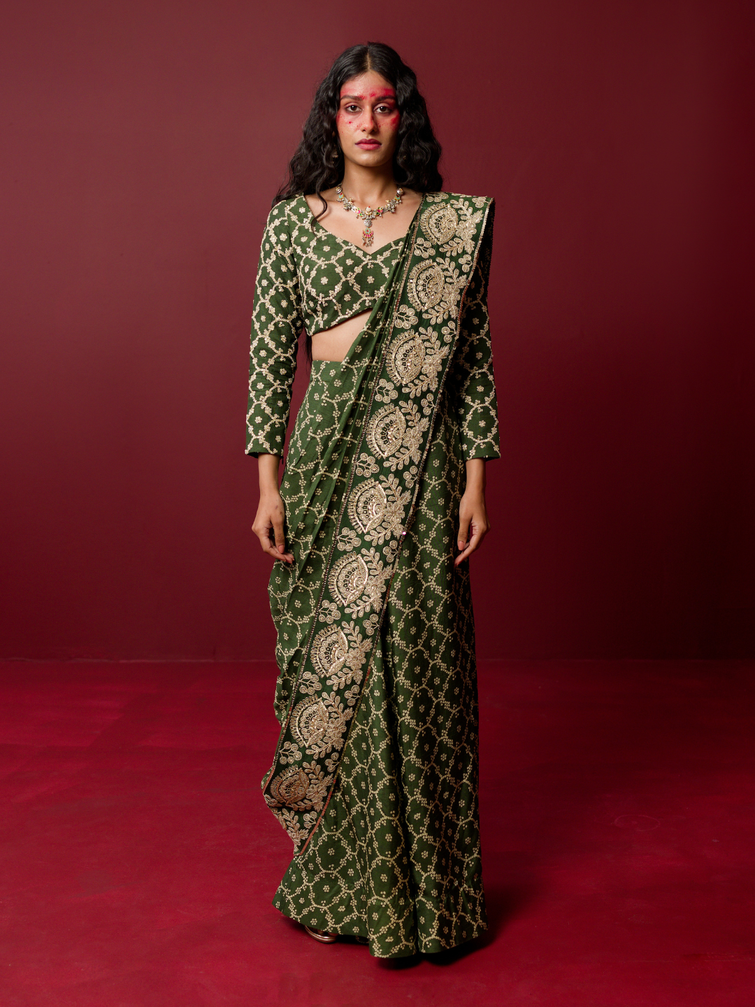 Ridhimaa Gupta- Deveshi Saree Set