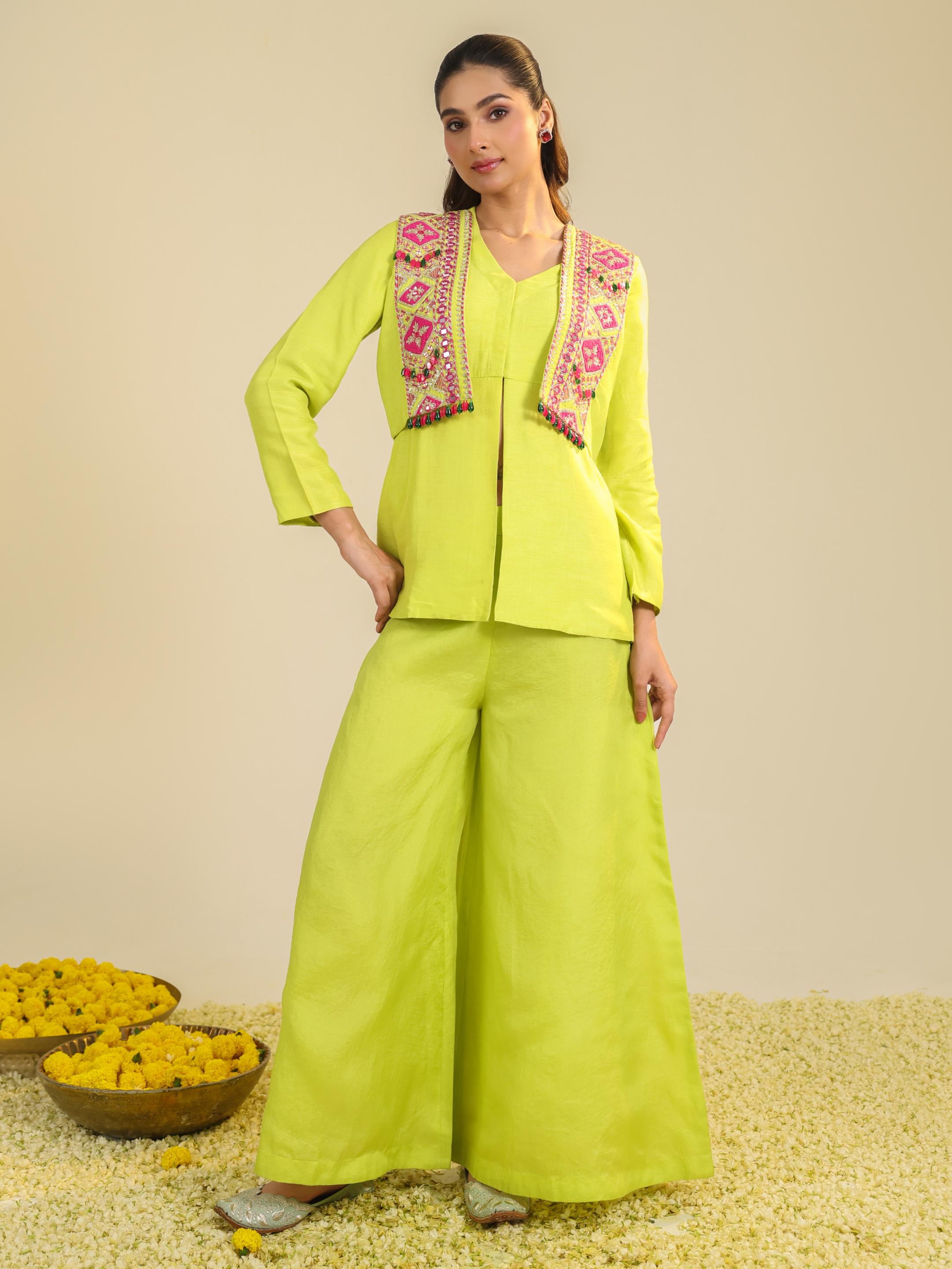 Yellow Hasi Coord Set