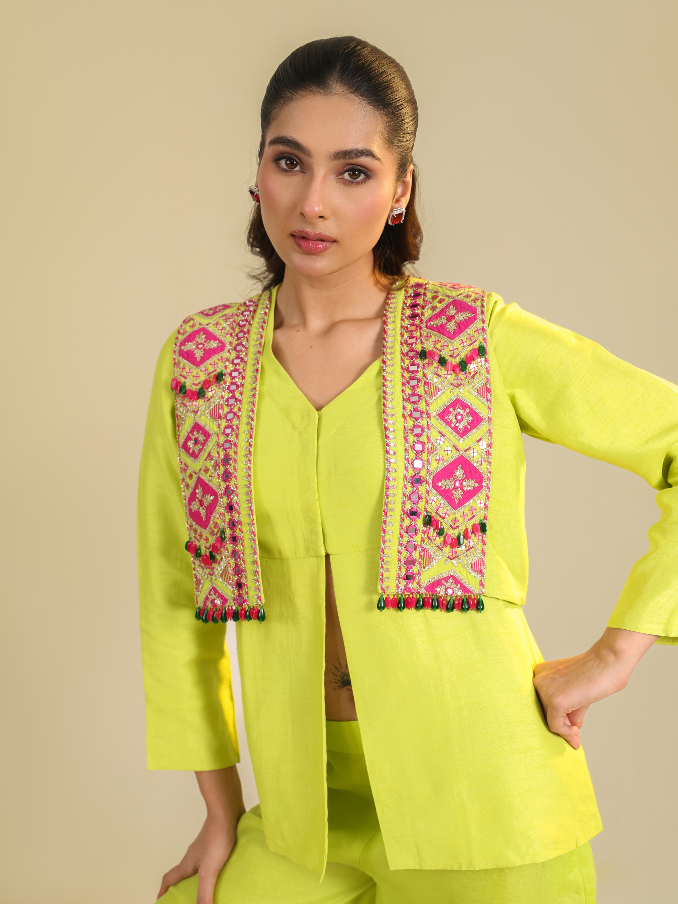 Yellow Hasi Coord Set