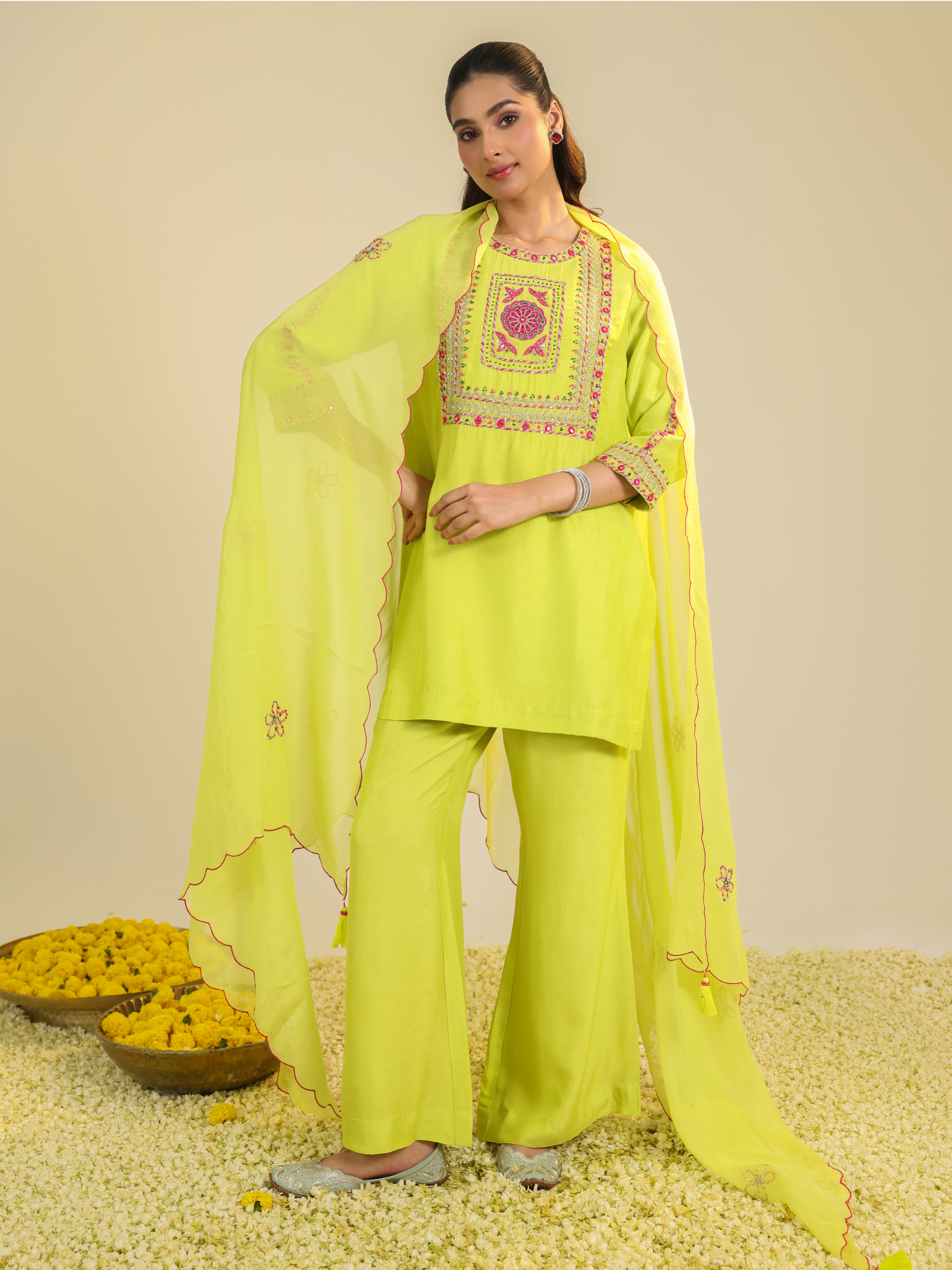 Yellow Gulshan Kurta Set