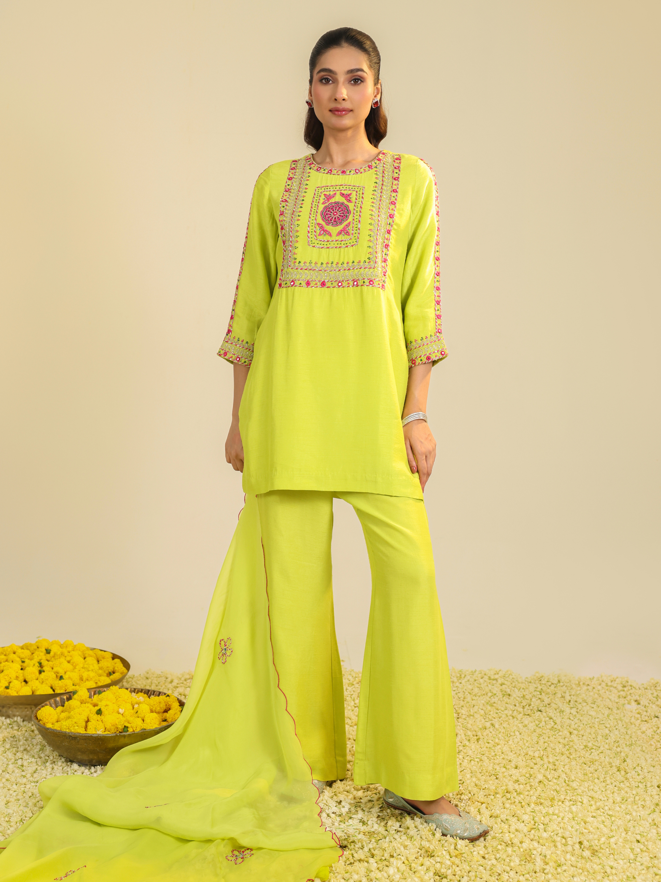 Yellow Gulshan Kurta Set