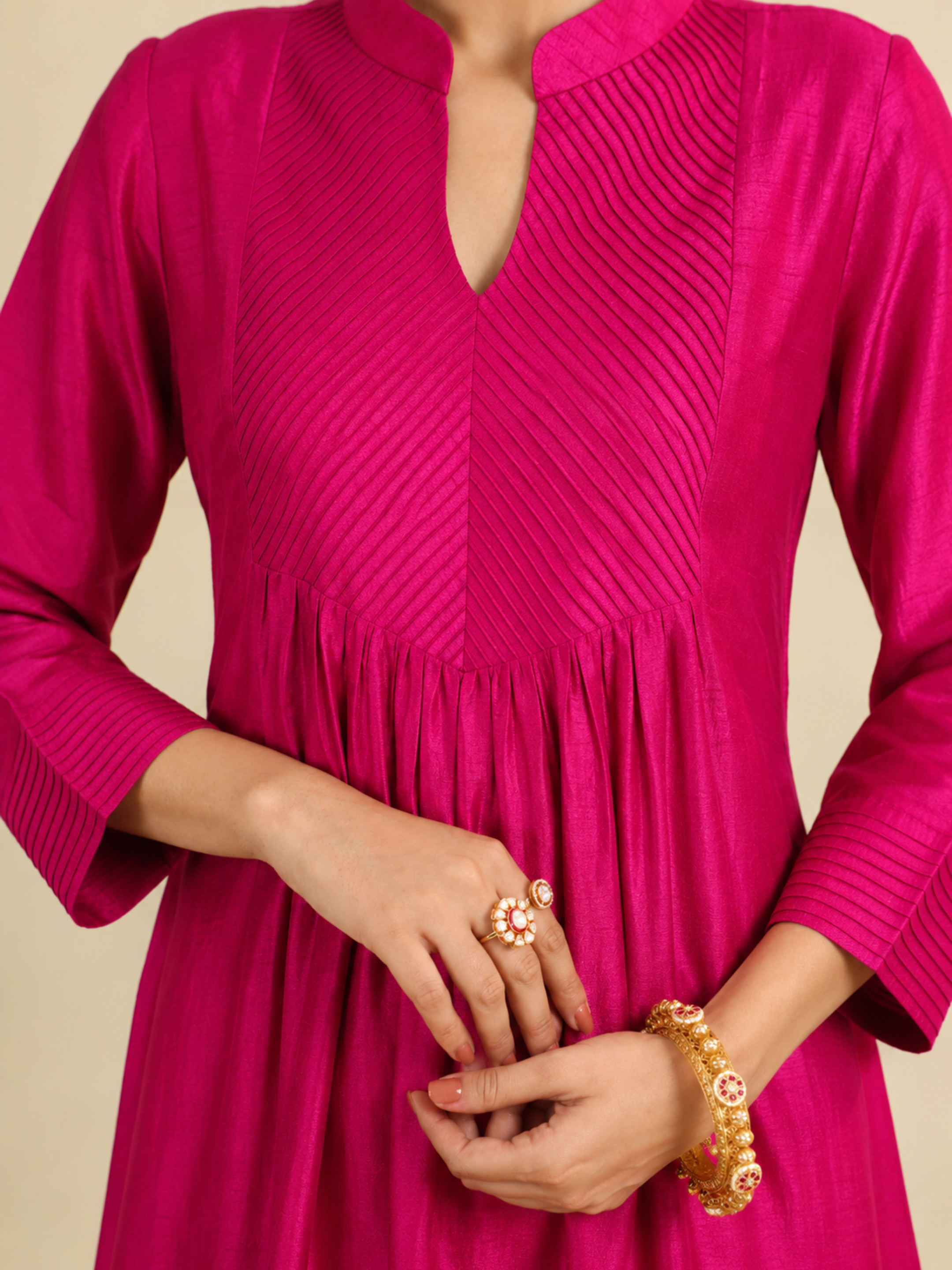 Rani Pink Gumaan Kurta Set