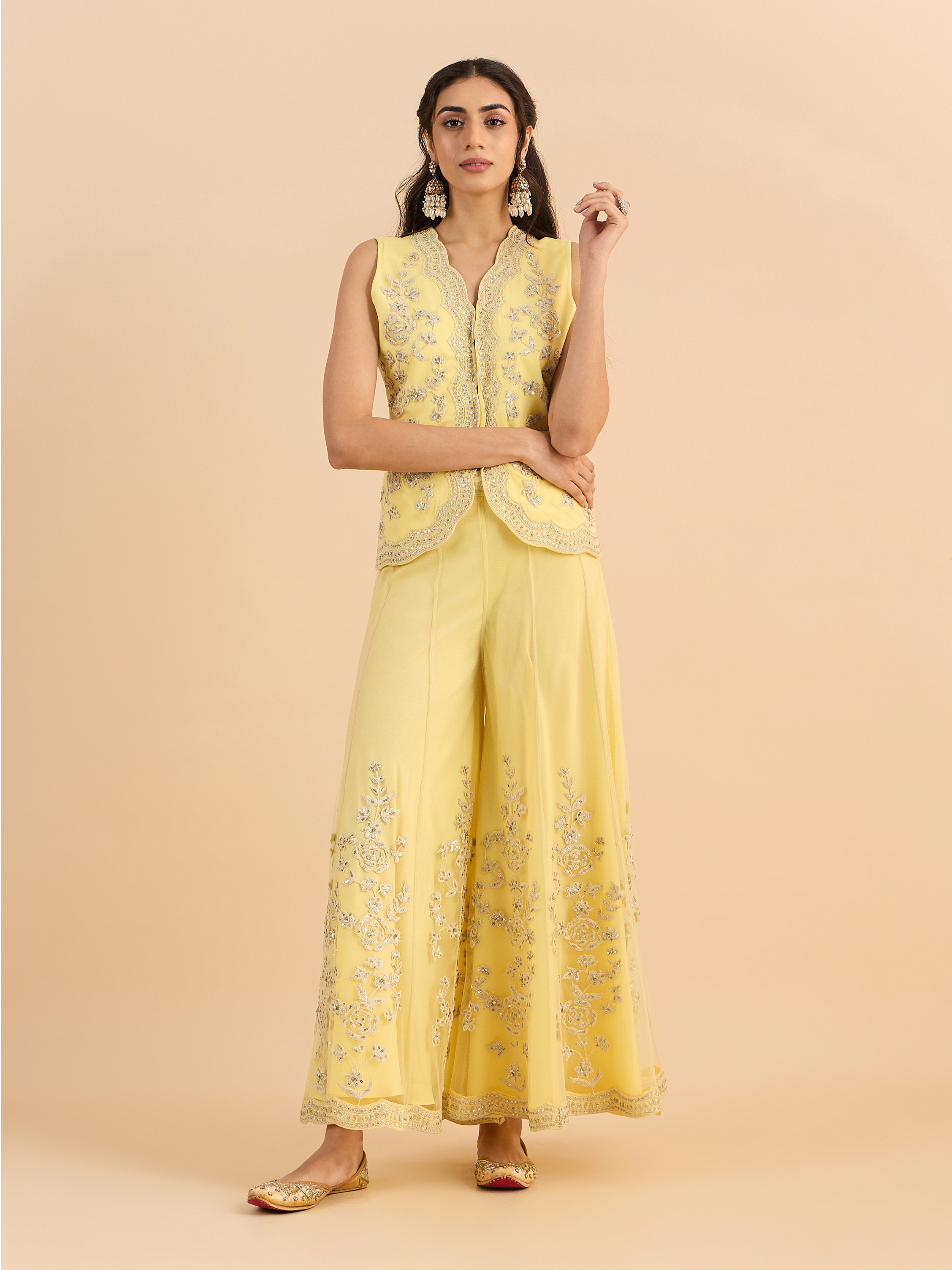Lemon Yellow Eva Co-ord Set