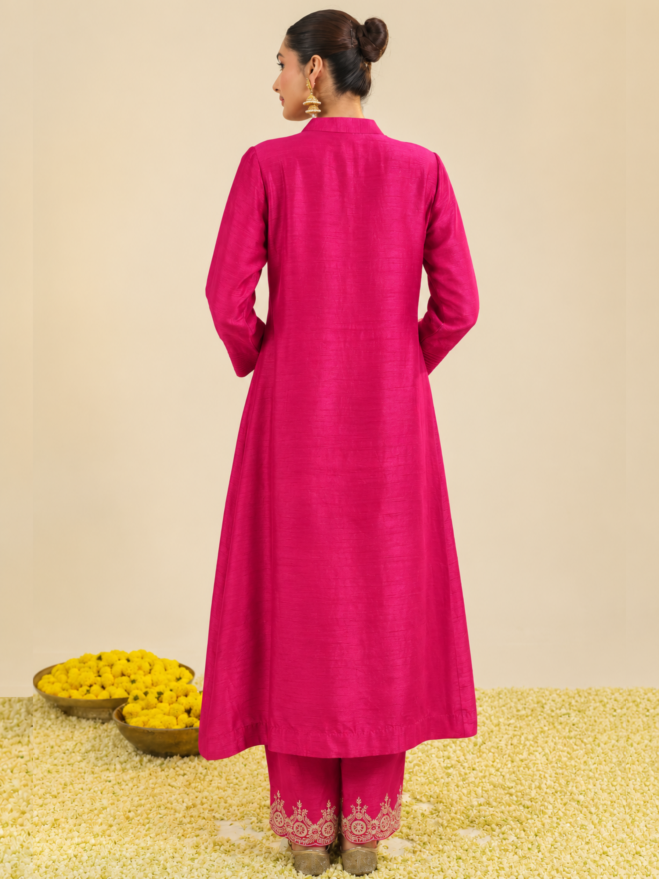 Rani Pink Gumaan Kurta Set