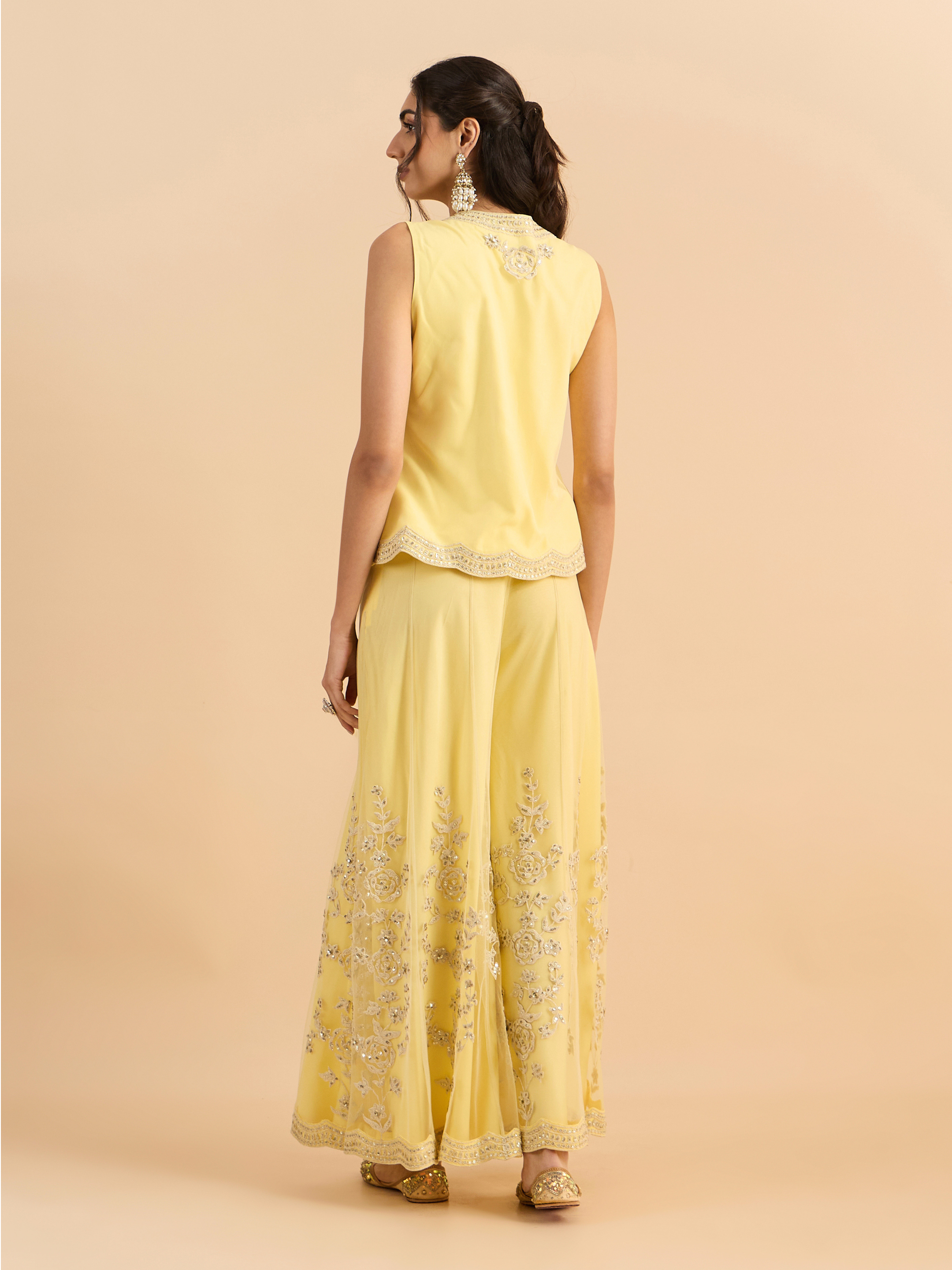 Lemon Yellow Eva Co-ord Set