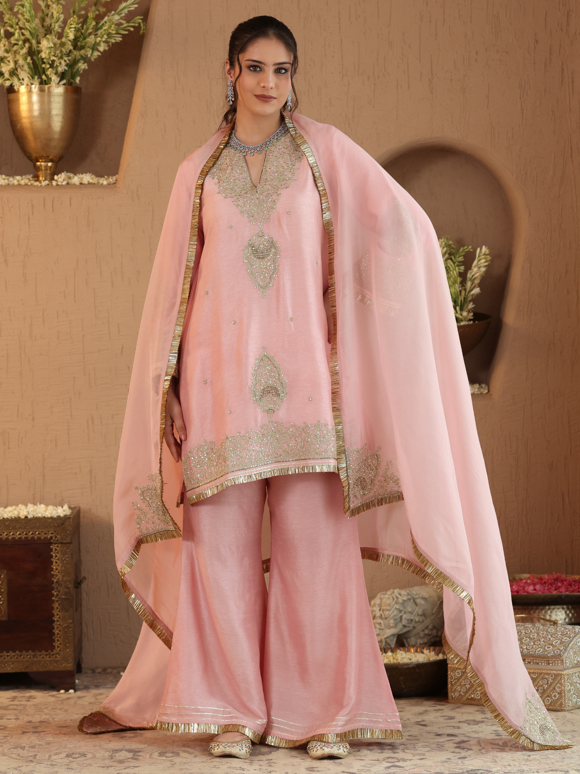 Powder Pink Gulmarg Kurta Set