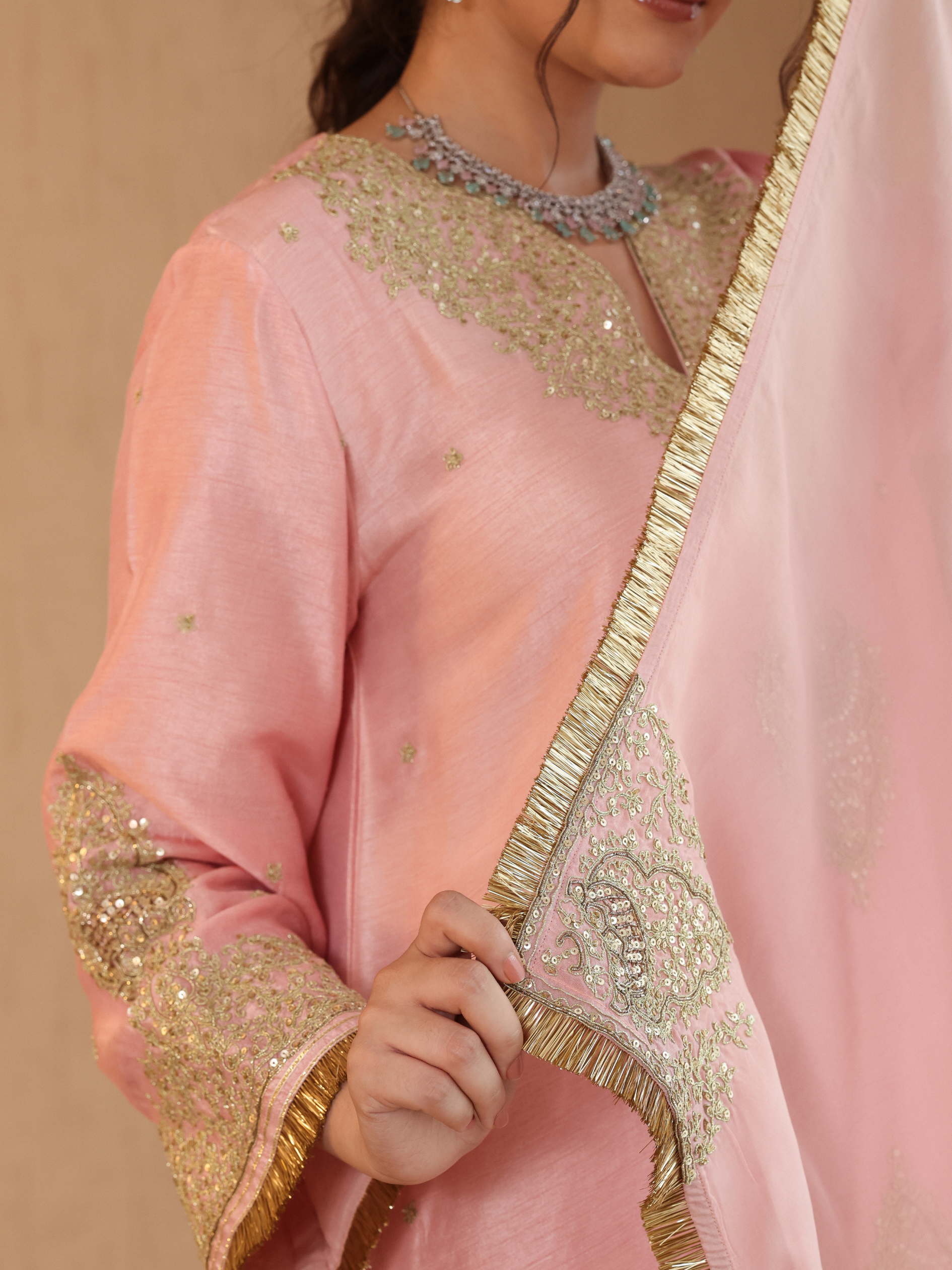 Powder Pink Gulmarg Kurta Set
