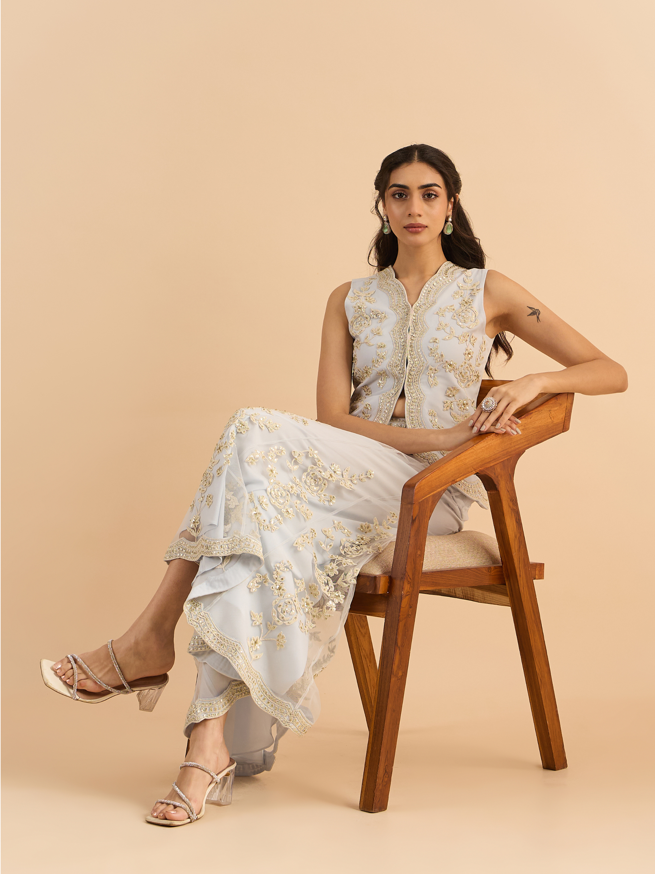 Powder Blue Eva Co-ord Set