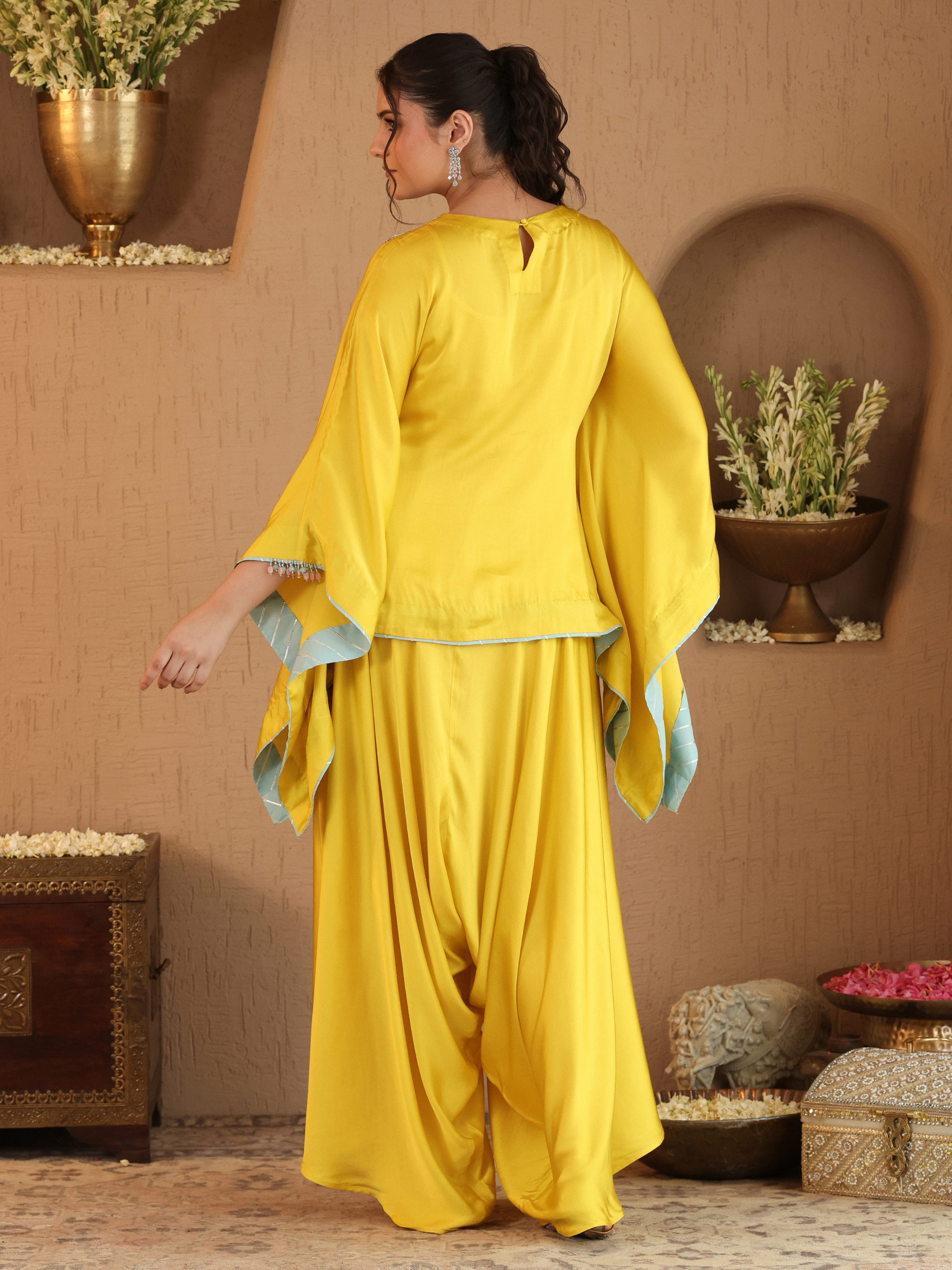 Yellow Deedar Coord Set