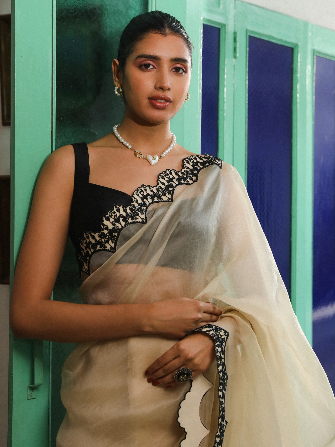RoohbyRidhimaa- Pasbaan Saree Set
