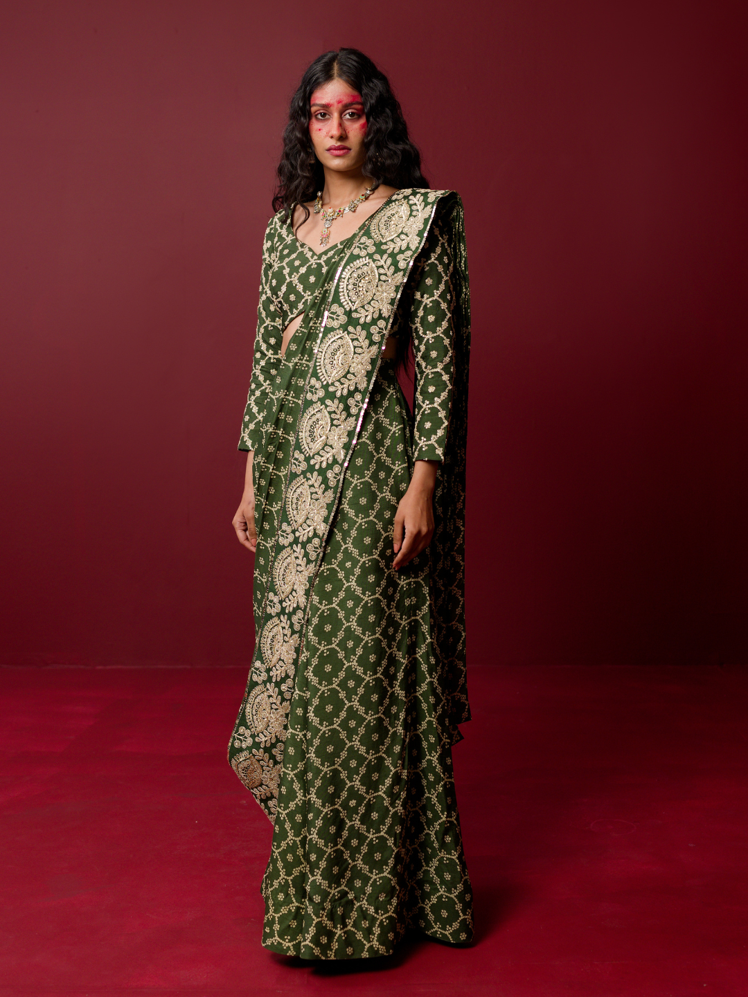 Ridhimaa Gupta- Deveshi Saree Set