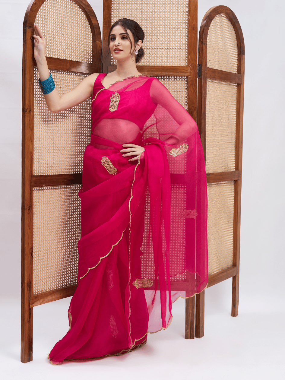 RoohbyRidhimaa- Gulaabo Saree Set