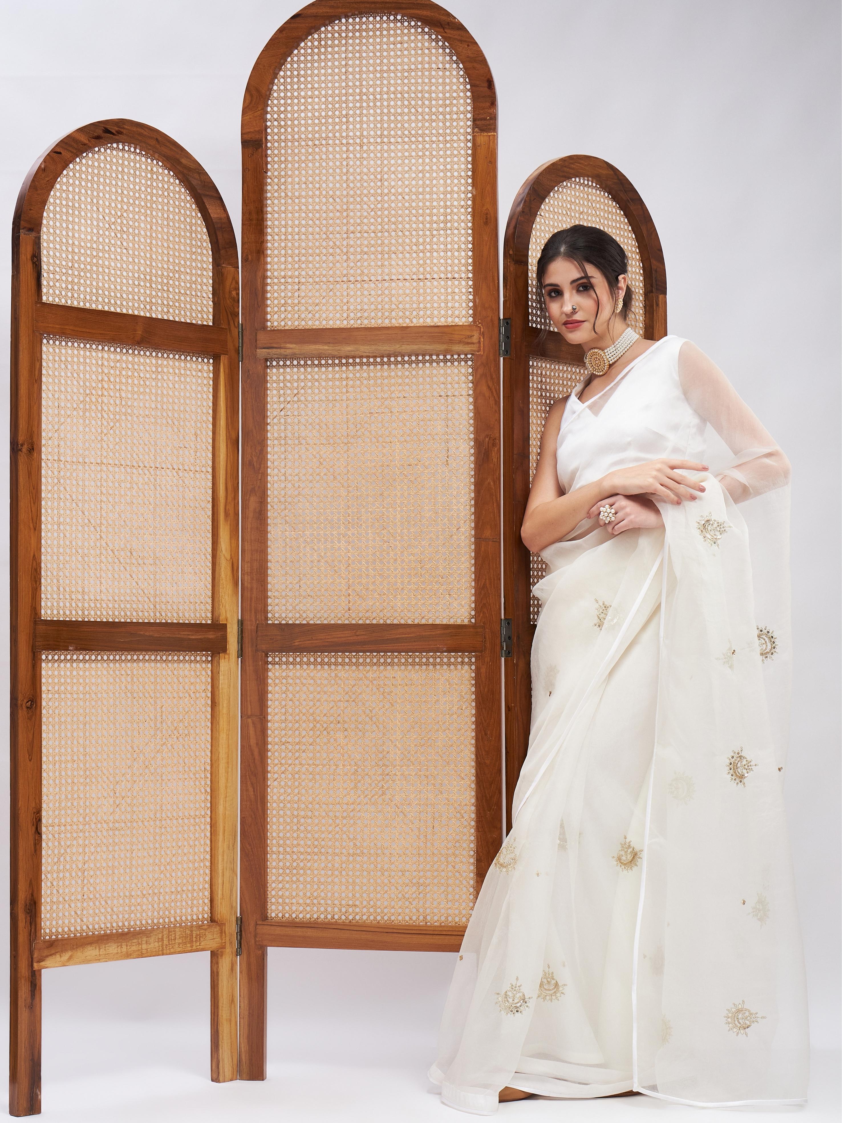 RoohbyRidhimaa- Shwet Saree Set