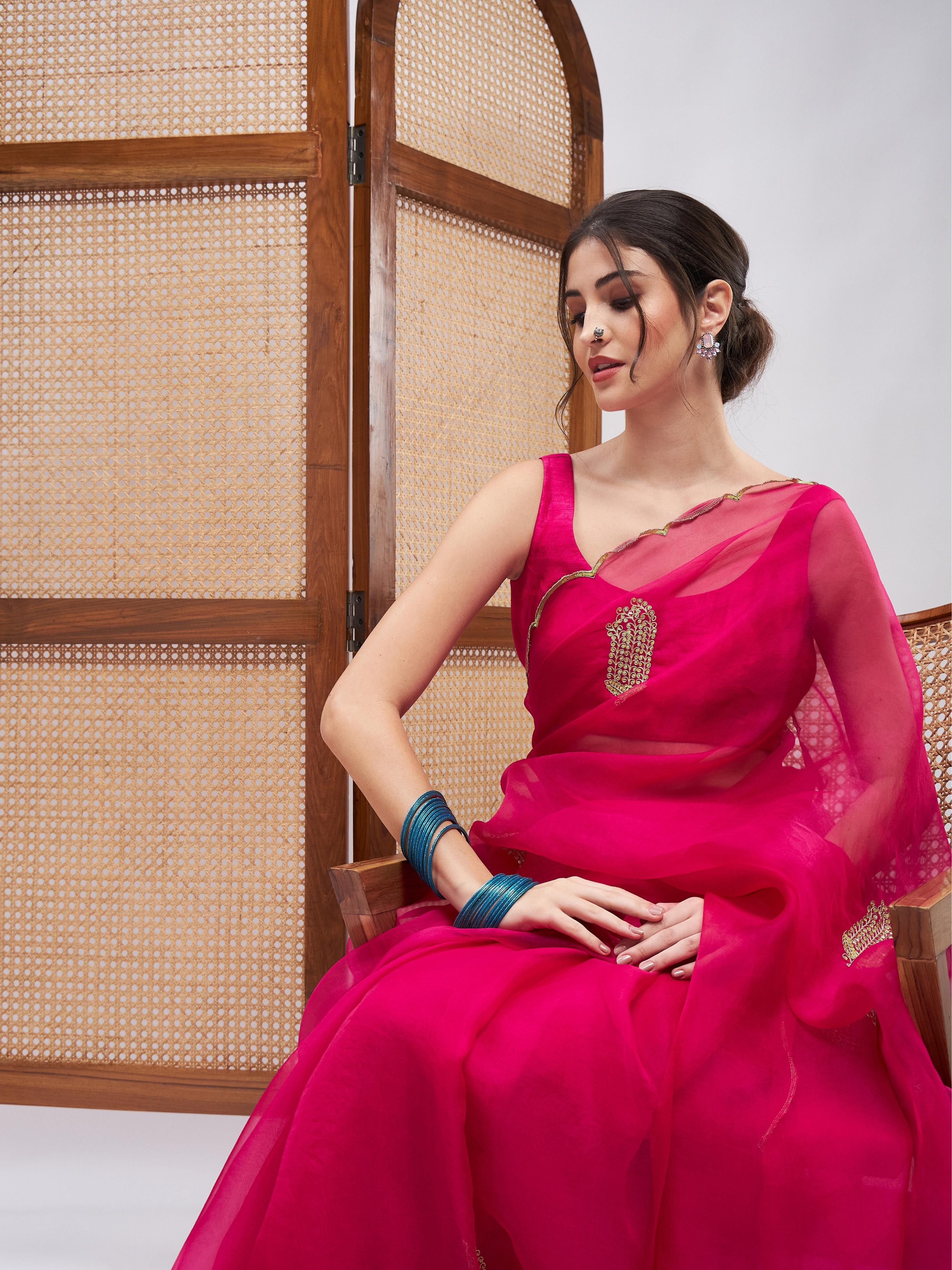RoohbyRidhimaa- Gulaabo Saree Set