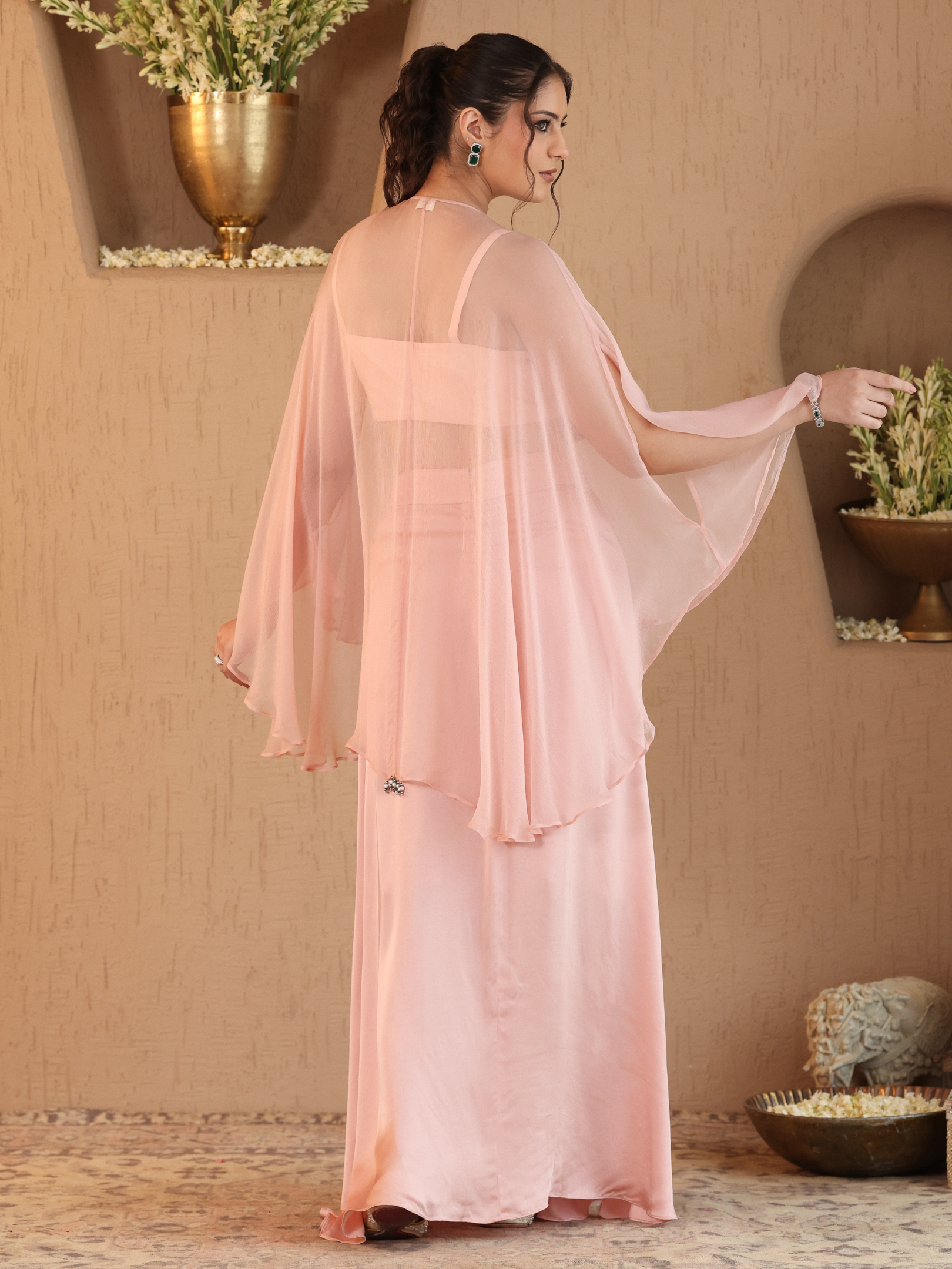 Blush Pink Ivara Dhoti Set