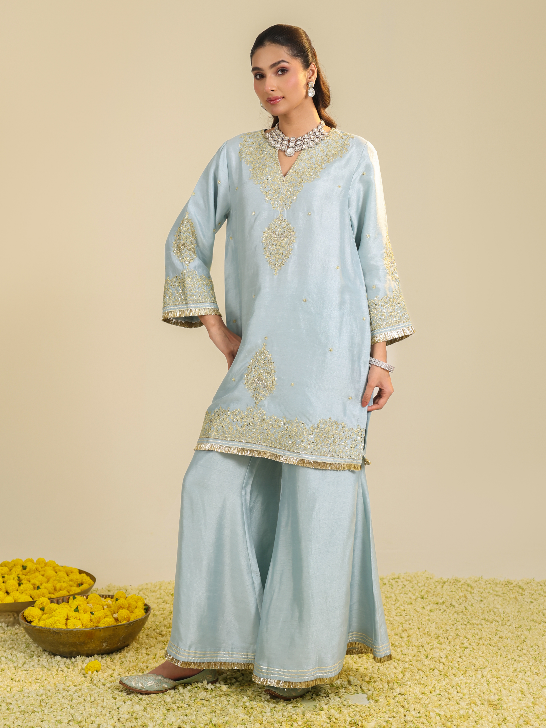 Powder Blue Gulmarg Kurta Set
