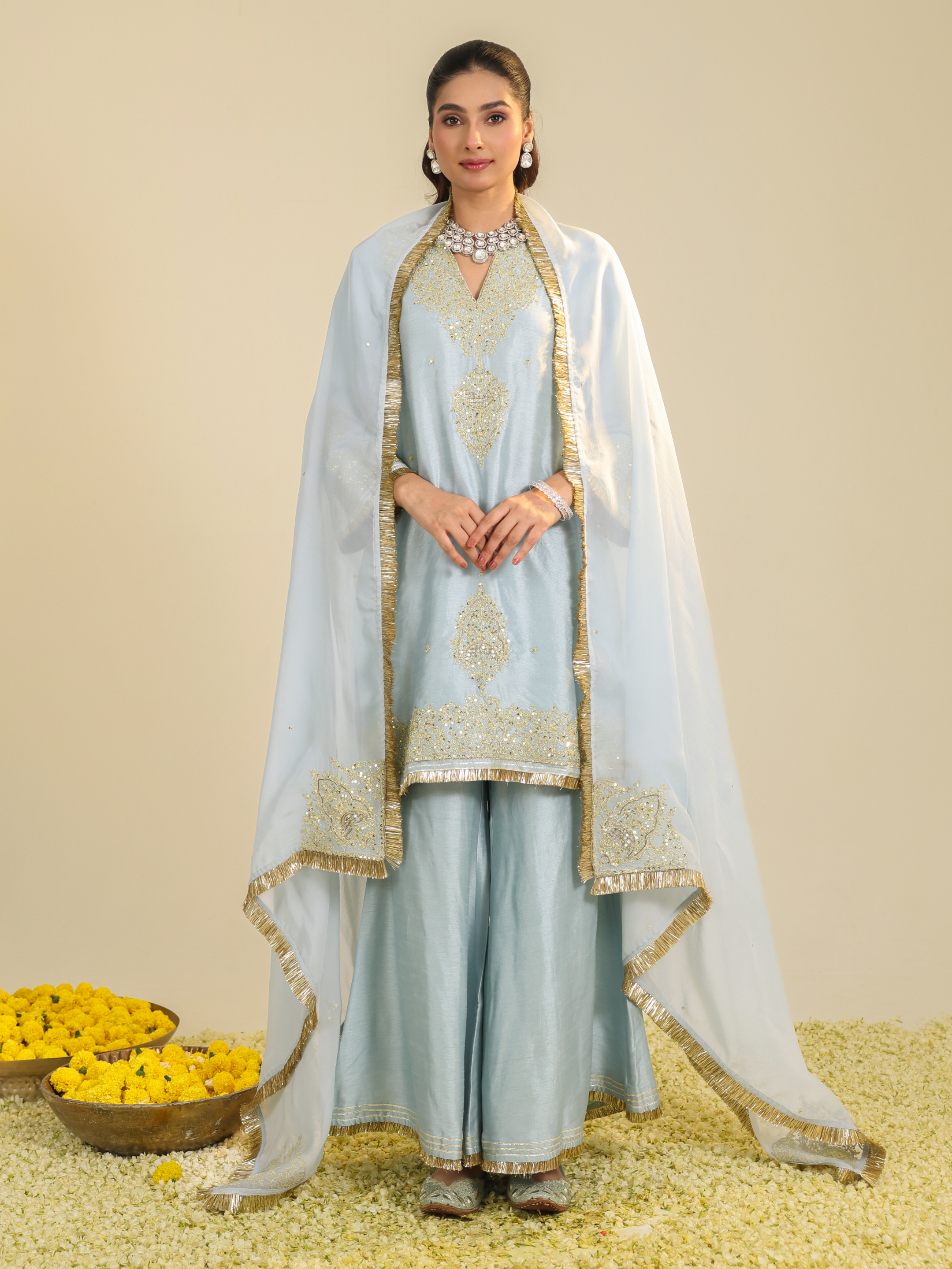 Powder Blue Gulmarg Kurta Set