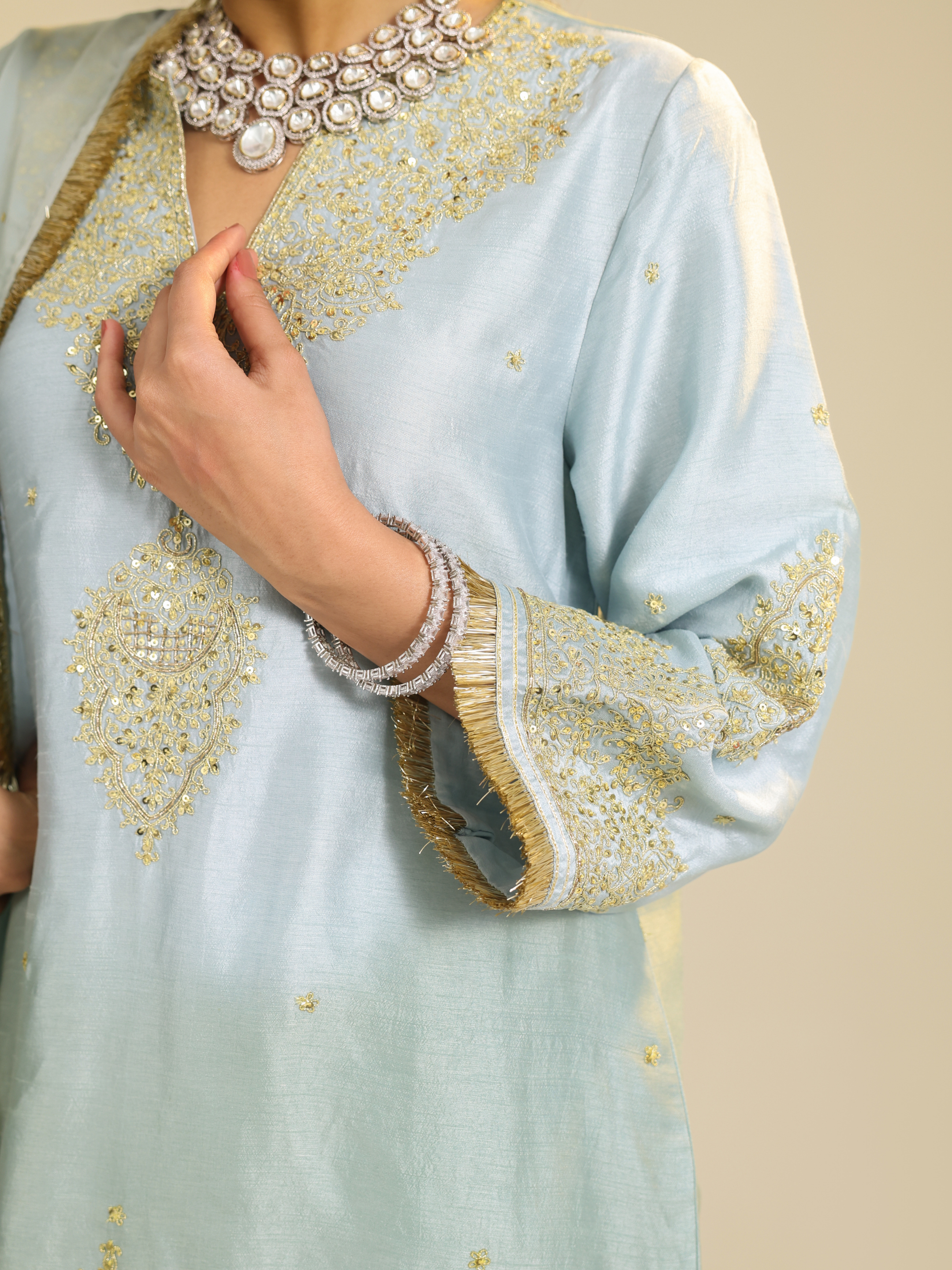 Powder Blue Gulmarg Kurta Set