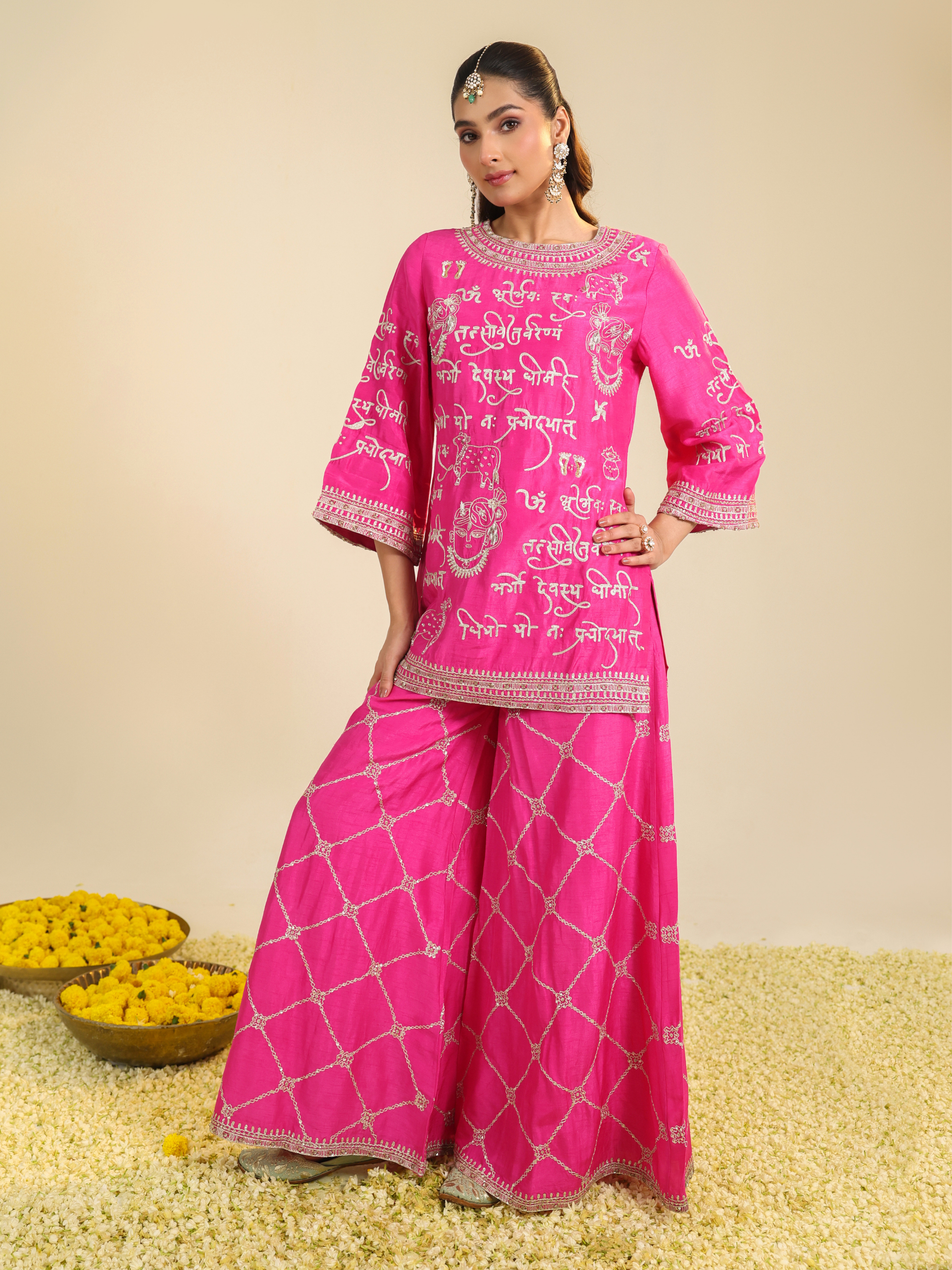 Pink Mehrban Kurta Set