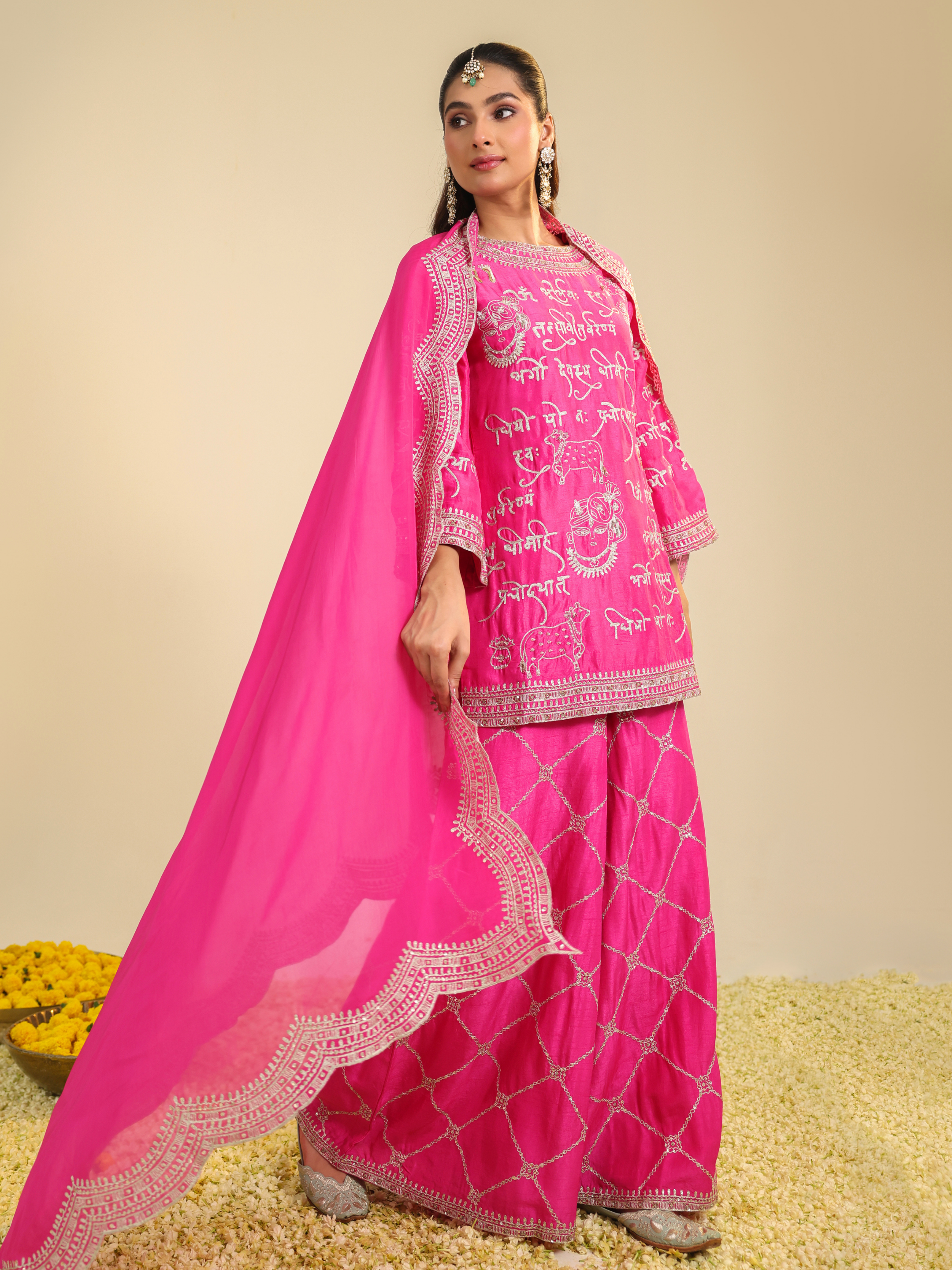 Pink Mehrban Kurta Set