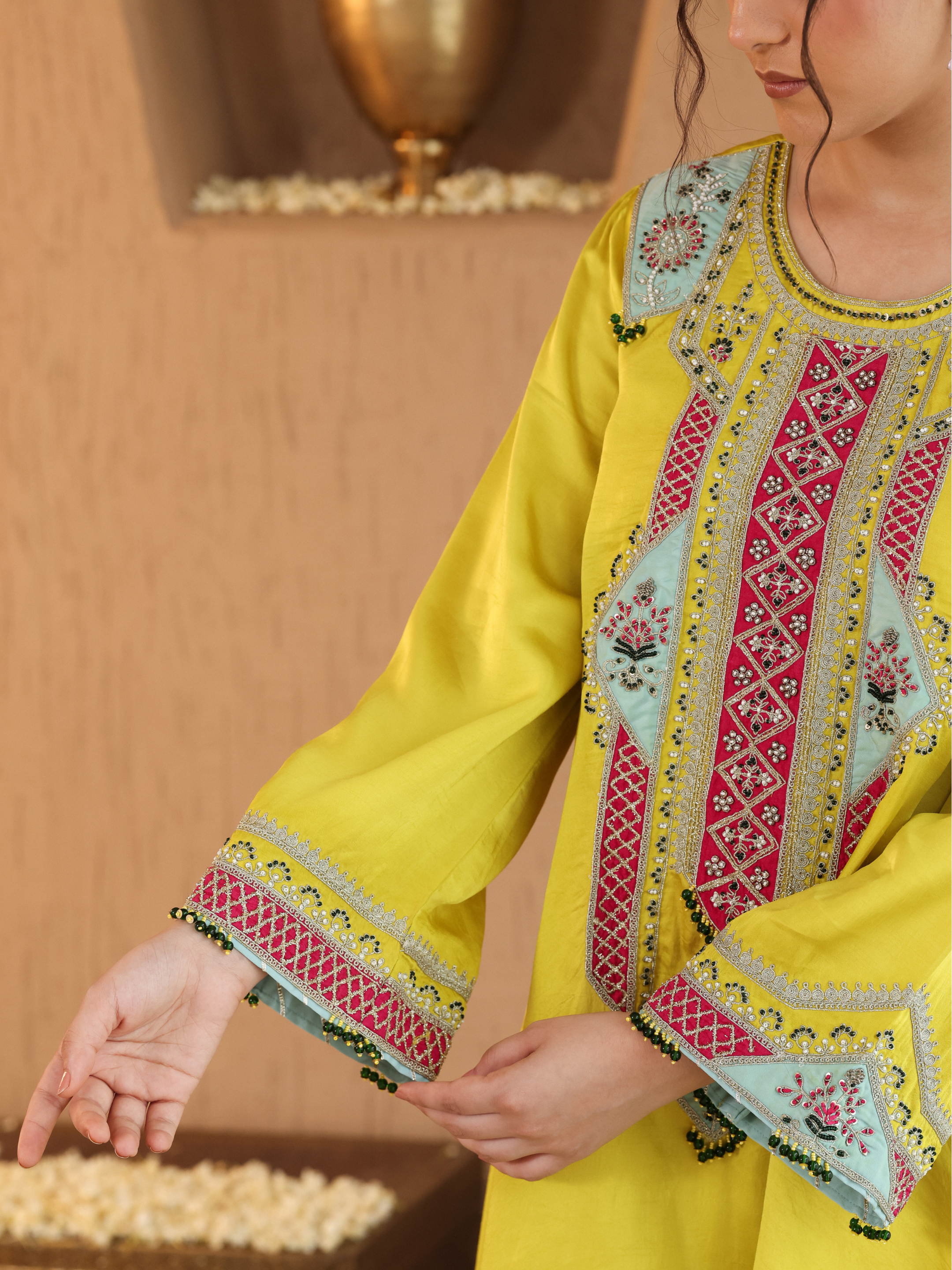 Yellow Amayra Kurta Set