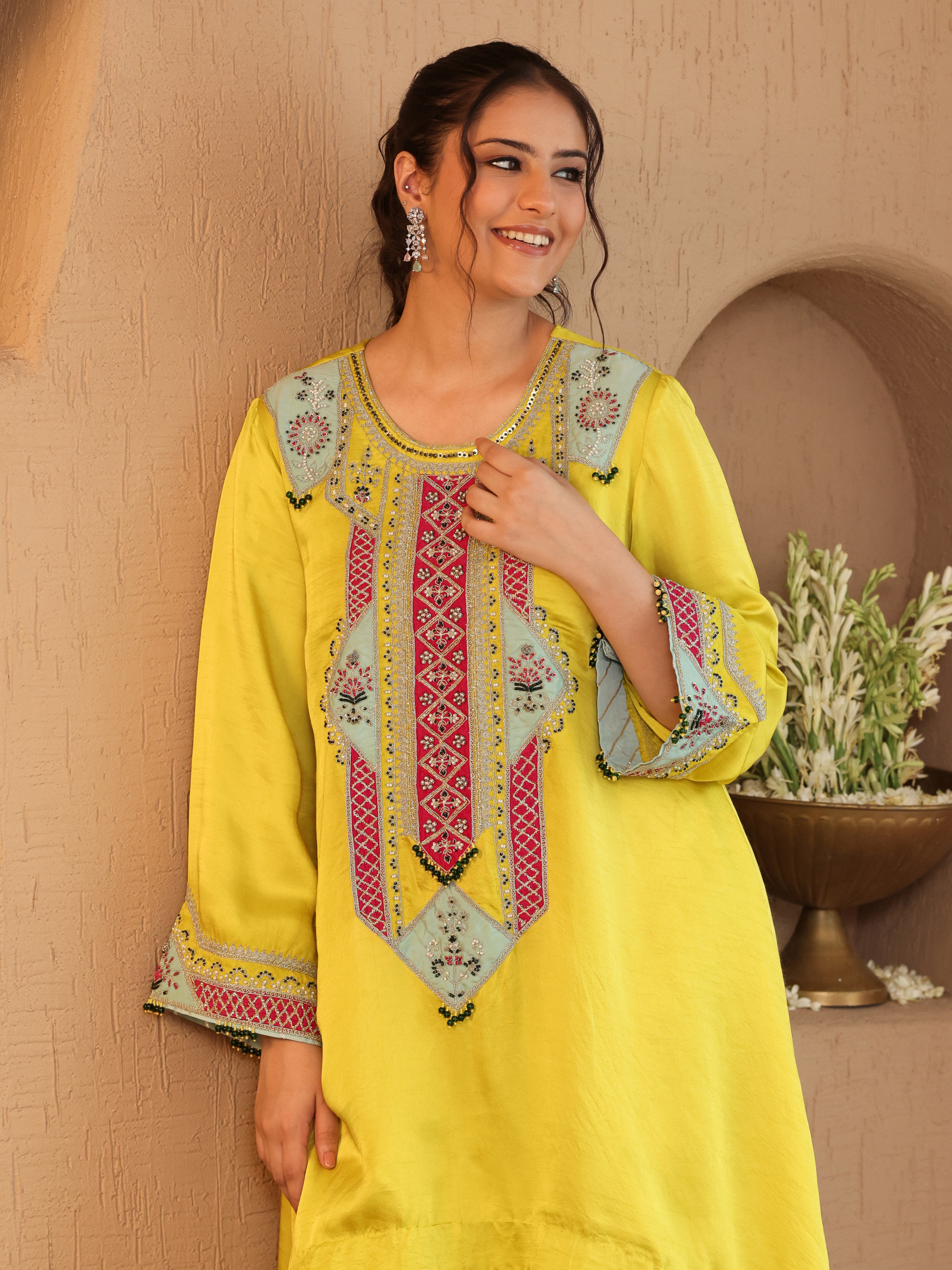 Yellow Amayra Kurta Set