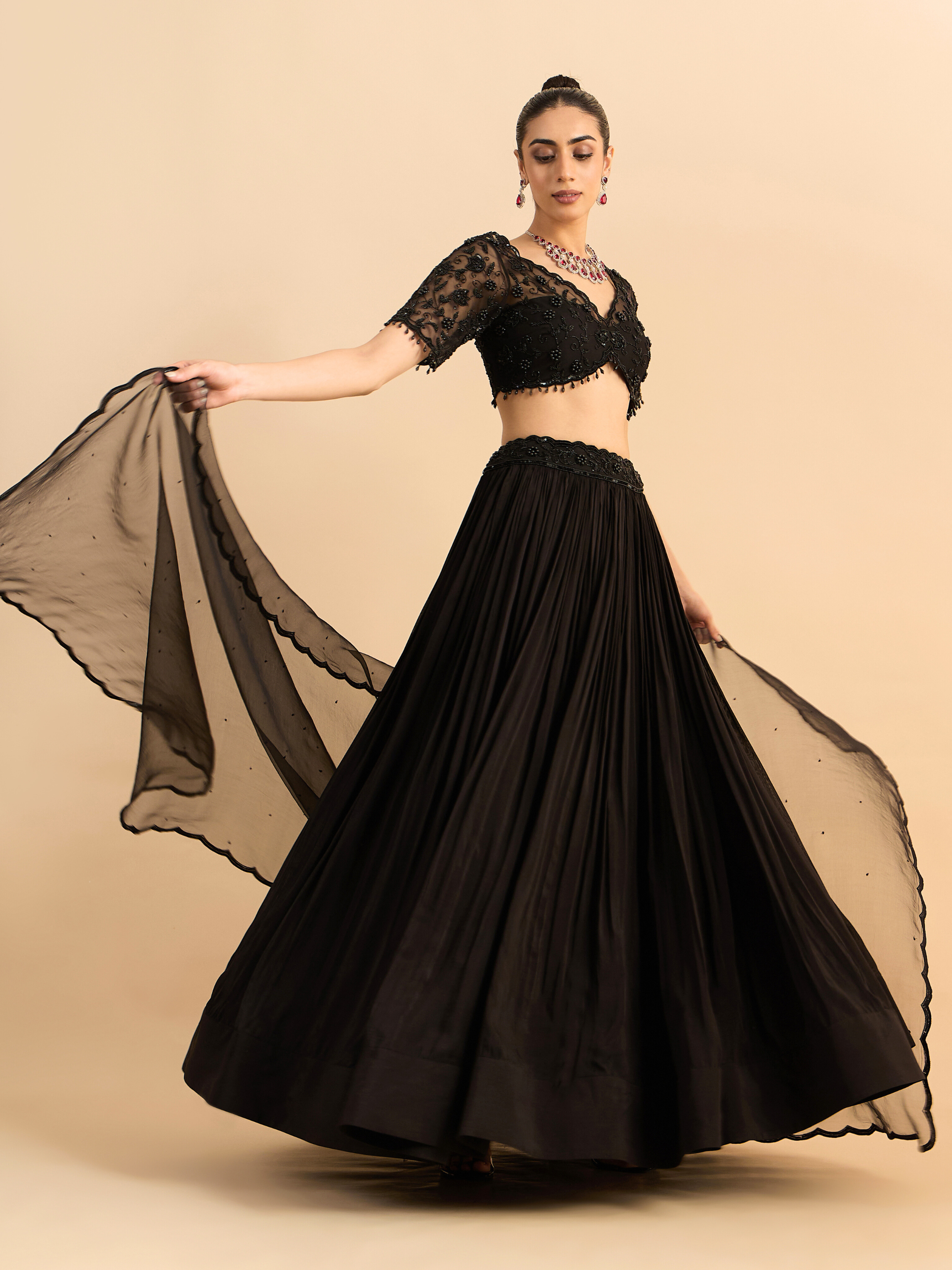 Floral Cascade Lehenga Set
