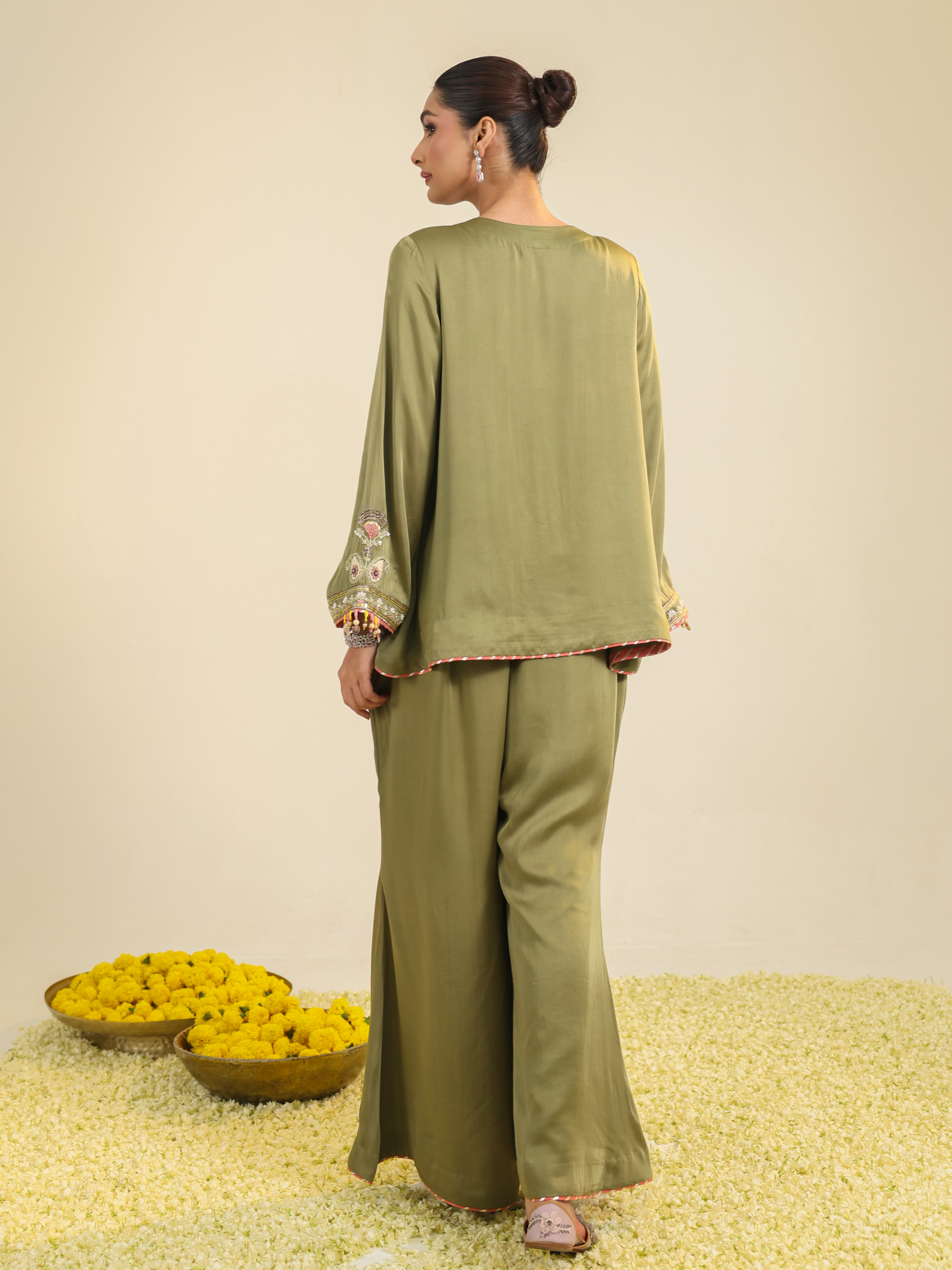 Green Gulrez Co-ord Set