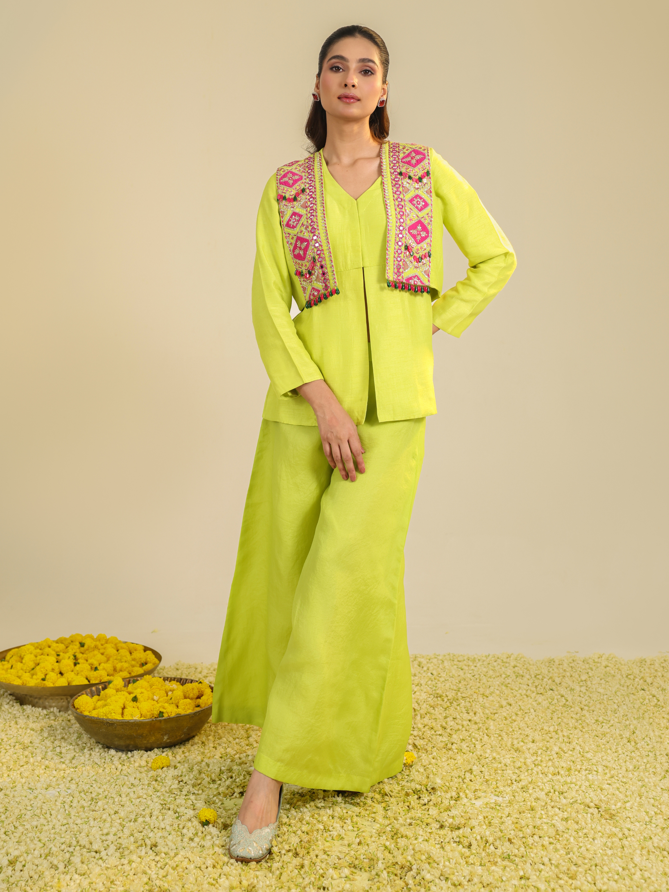 Yellow Hasi Coord Set