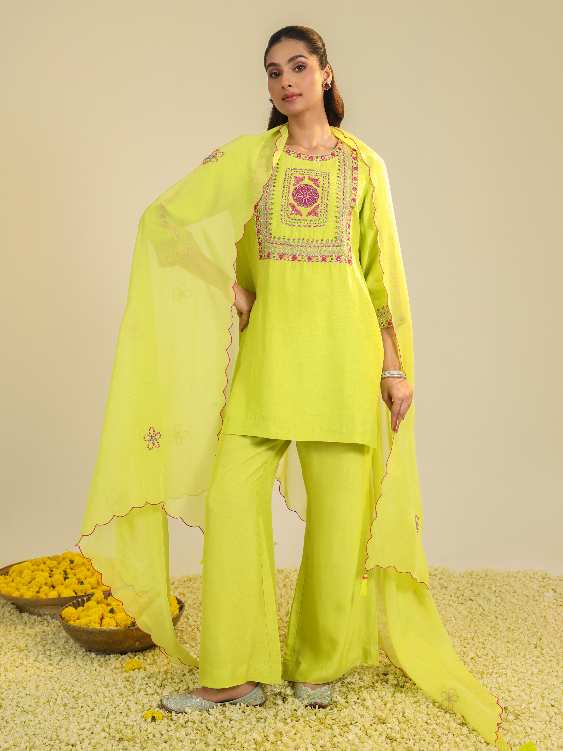 Yellow Gulshan Kurta Set