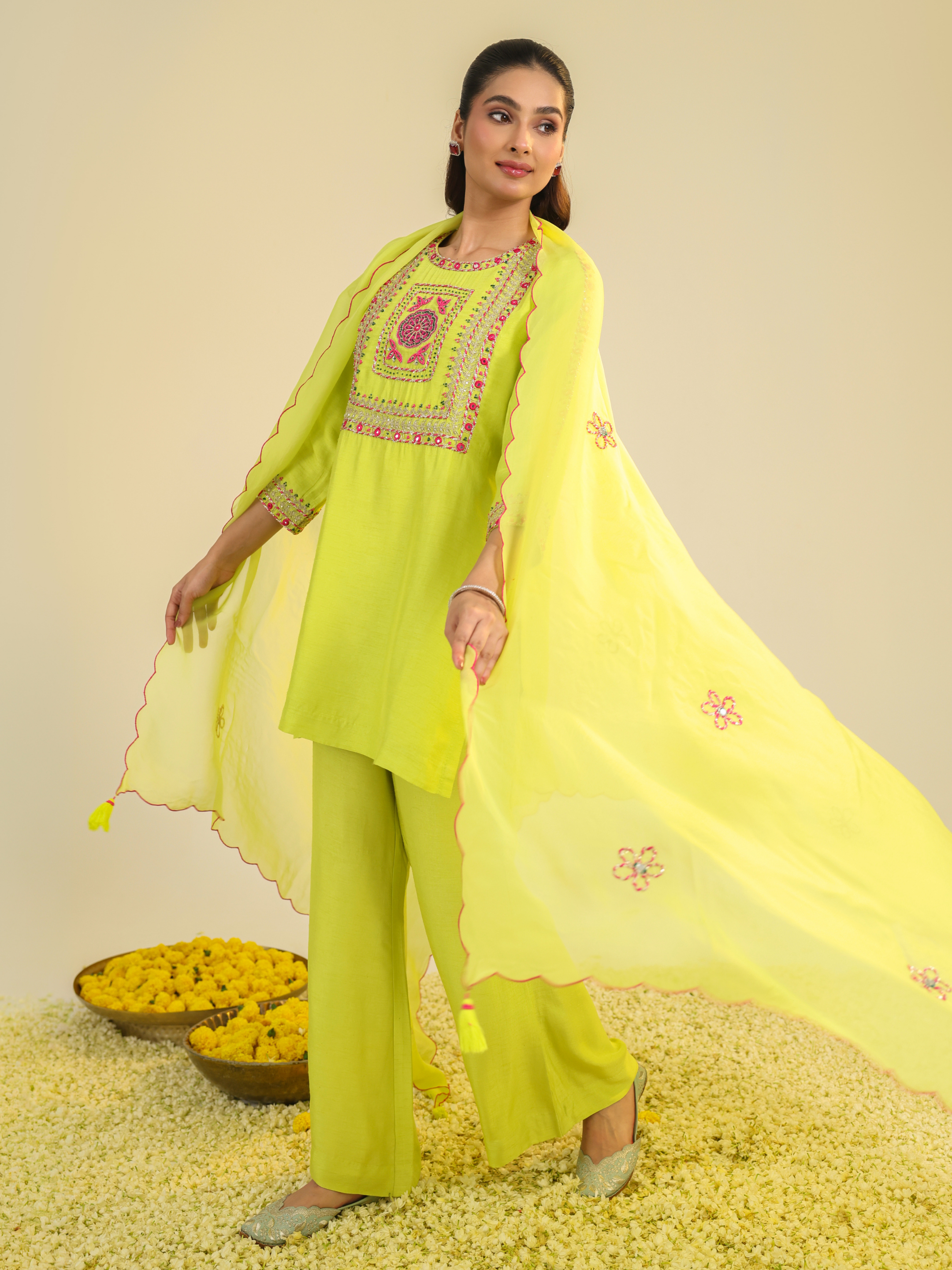 Yellow Gulshan Kurta Set