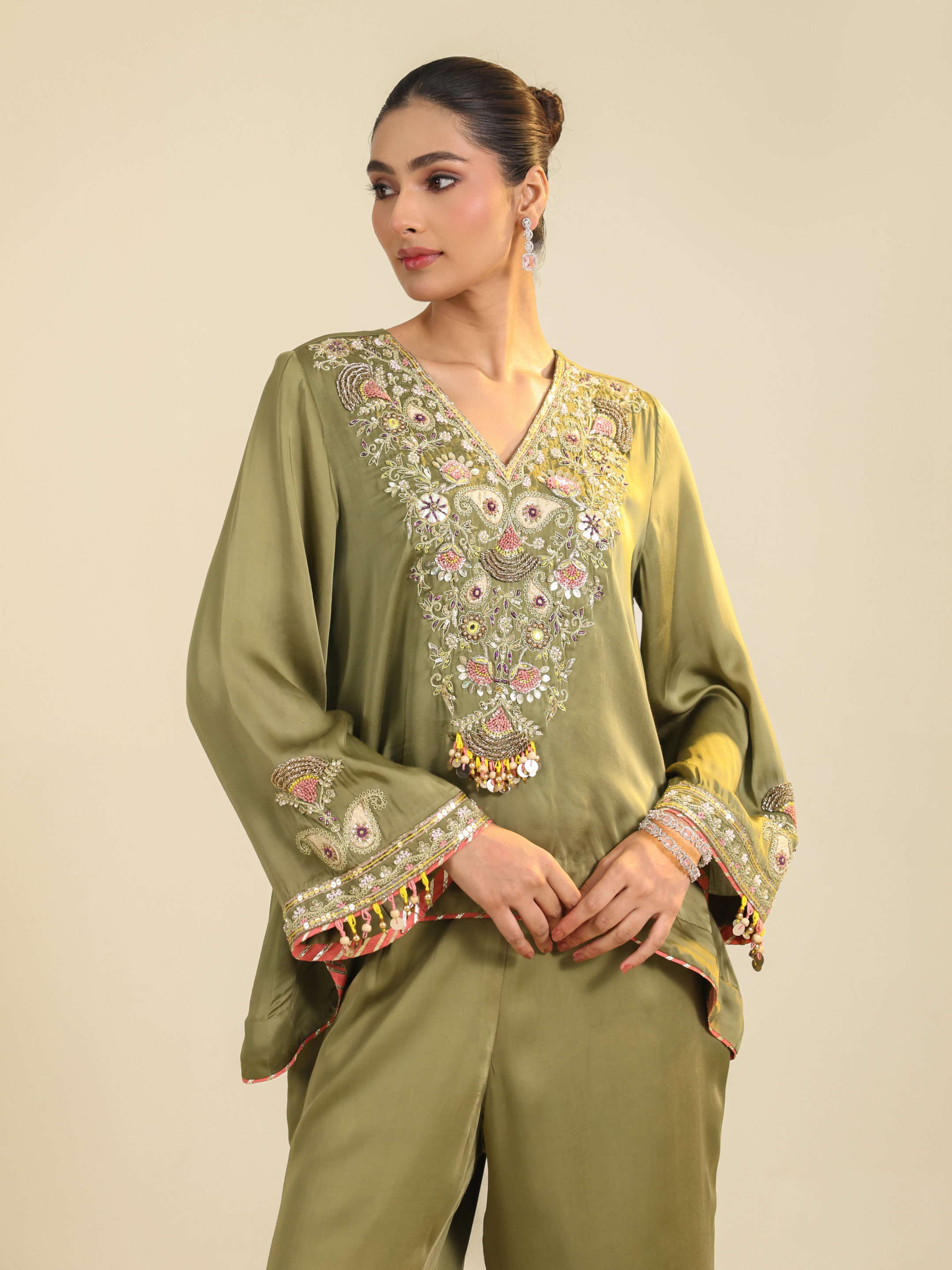 Green Gulrez Co-ord Set