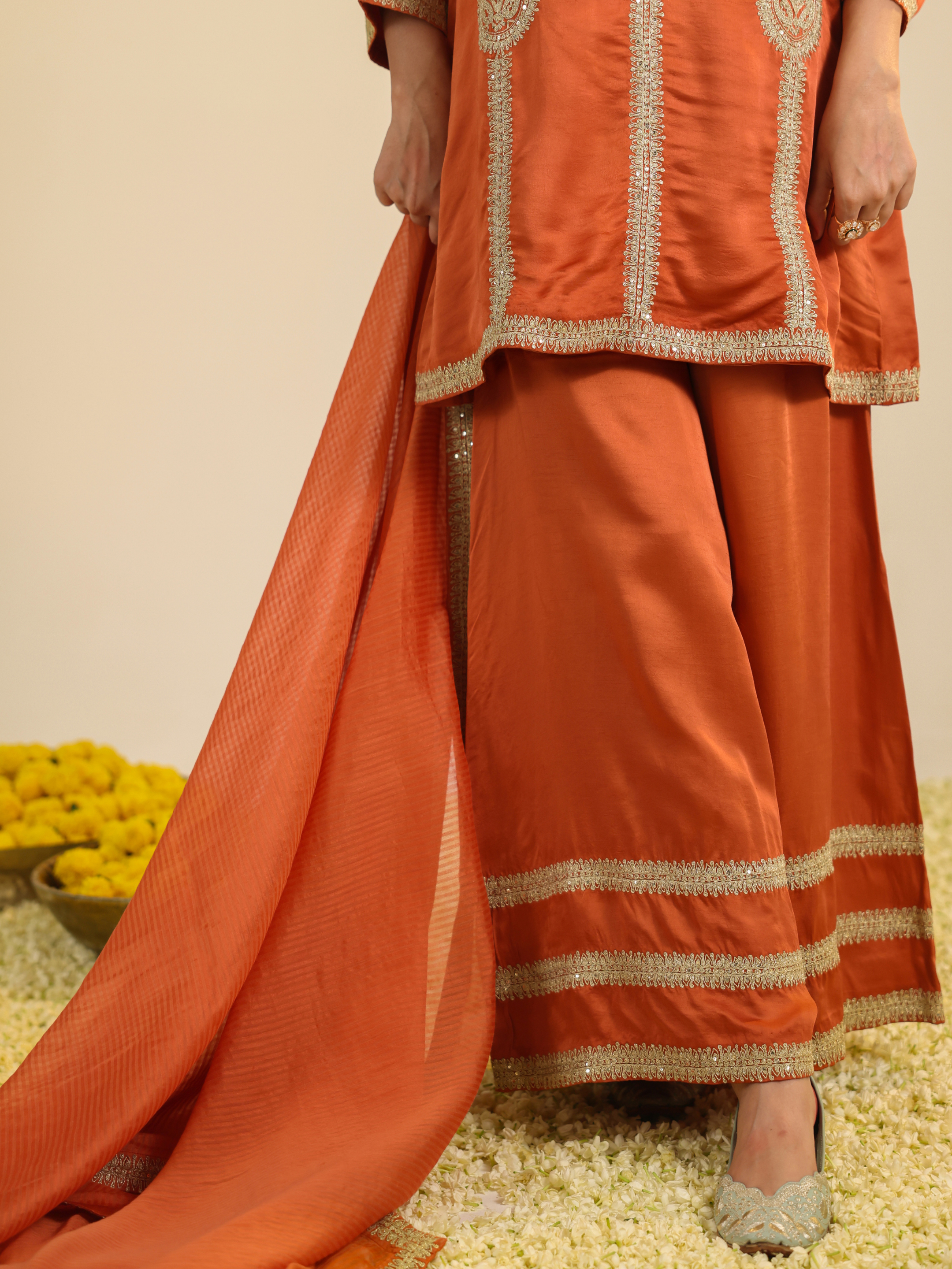 Rust Zainaa Kurta Set