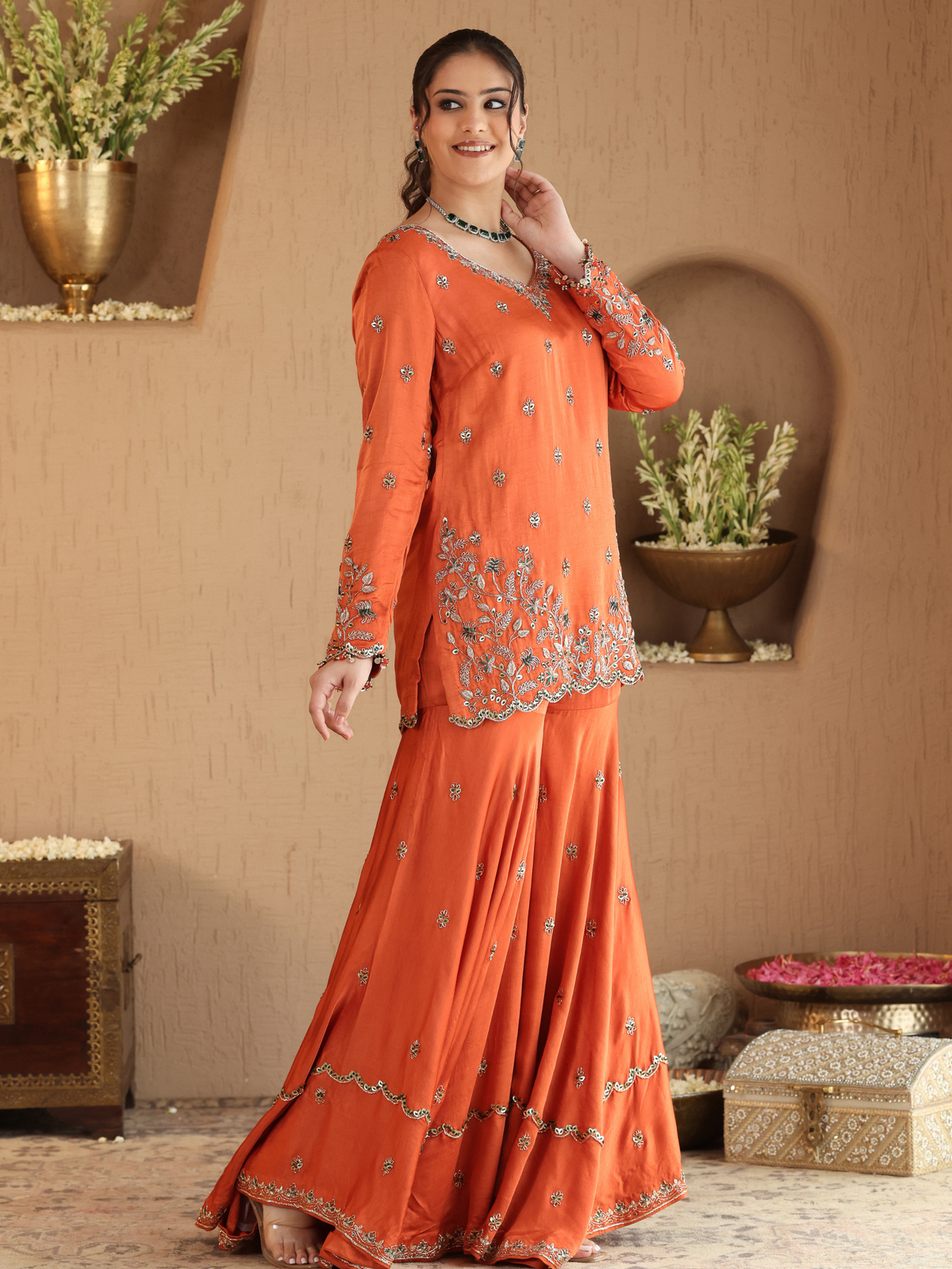 Rust Hania Sharara Set