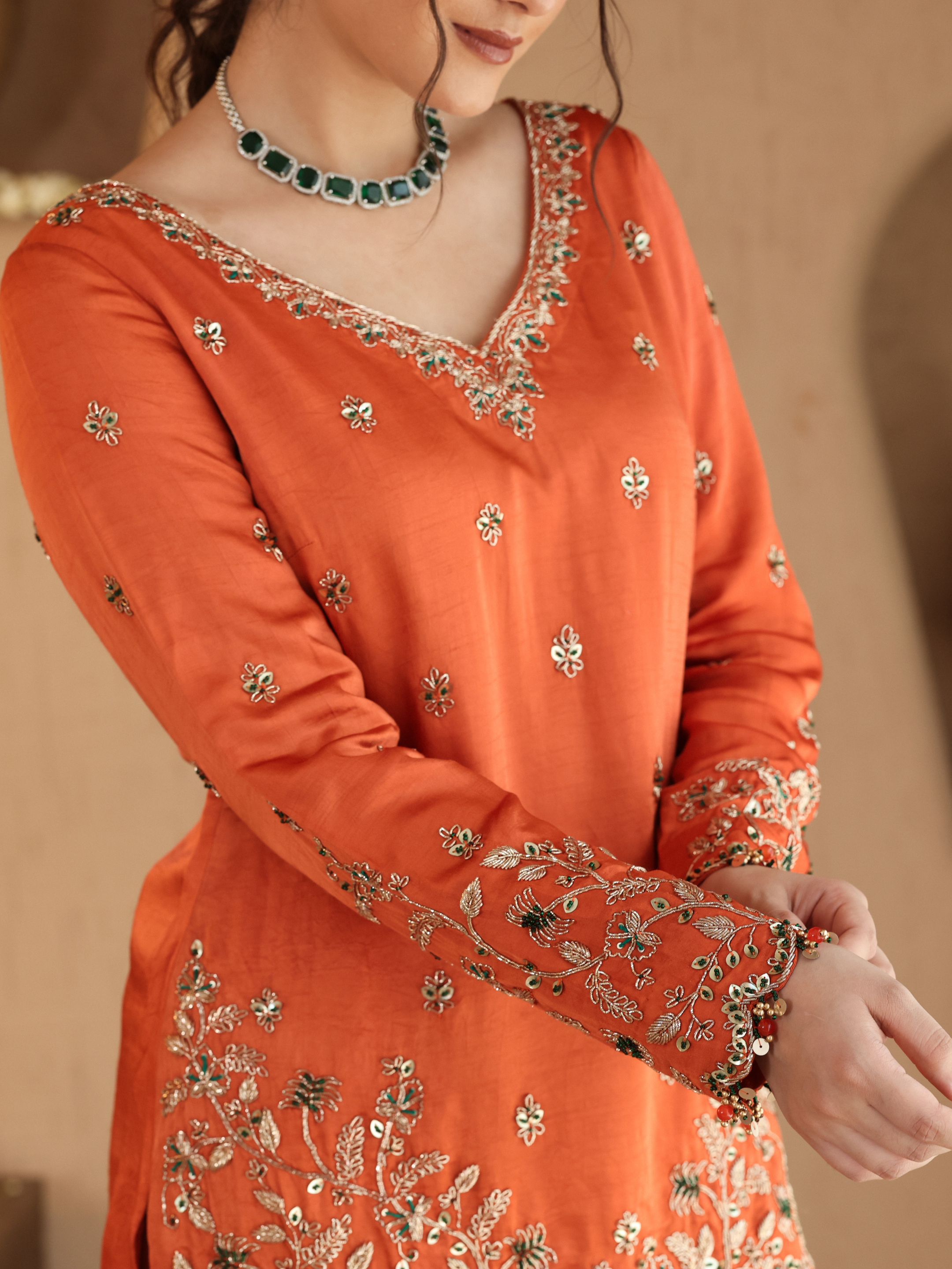 Rust Hania Sharara Set