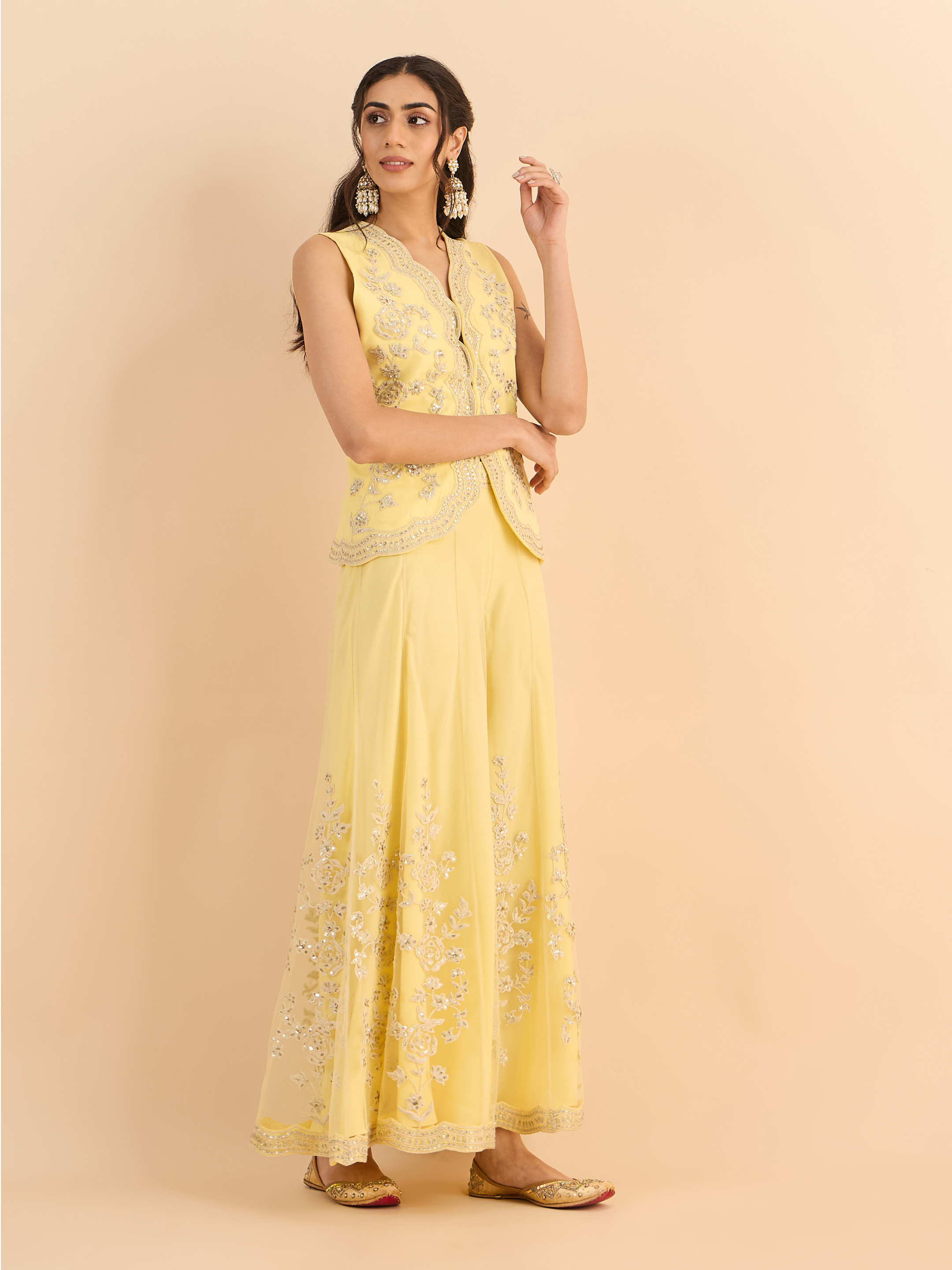Lemon Yellow Eva Co-ord Set