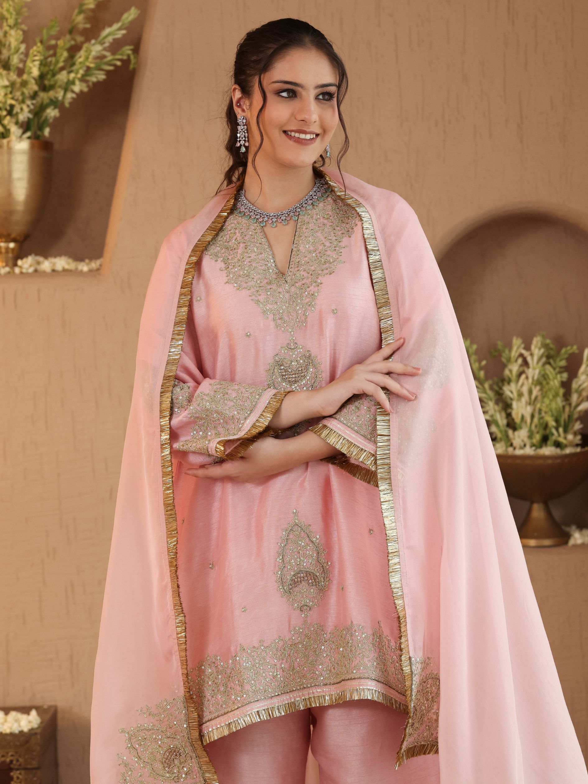 Powder Pink Gulmarg Kurta Set