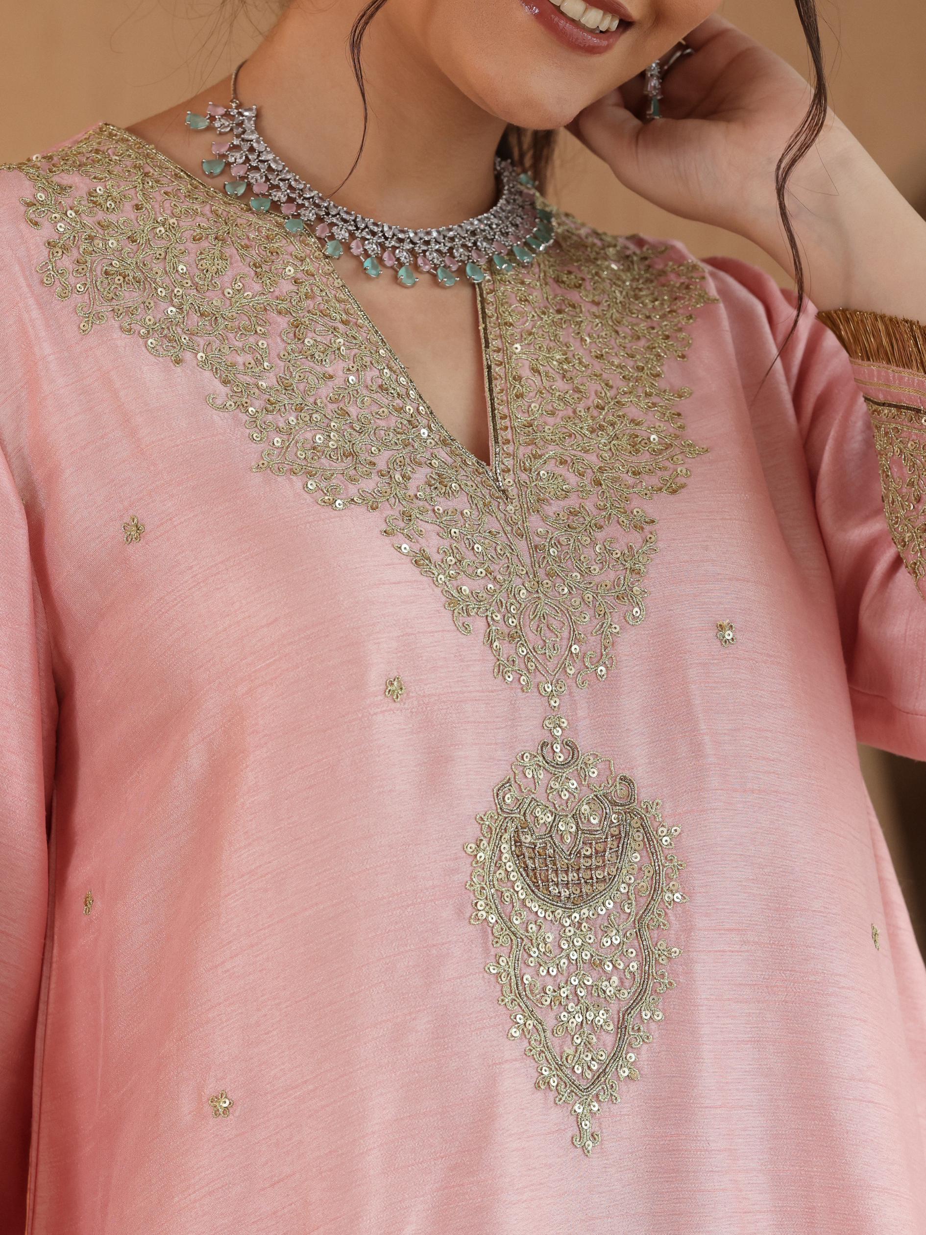 Powder Pink Gulmarg Kurta Set